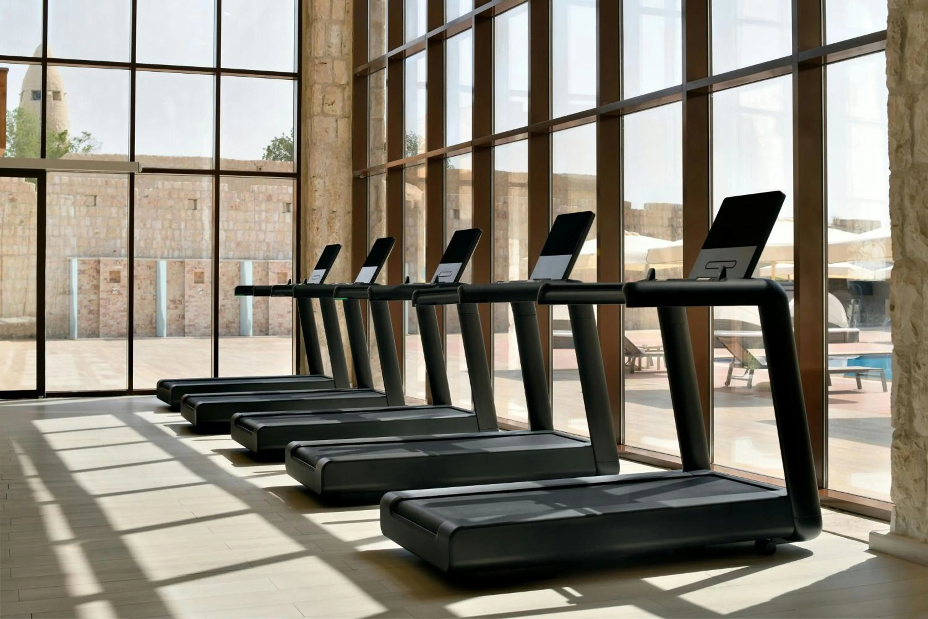 Fitness centre/facilities in Al Samriya Hotel, Doha, Autograph Collection