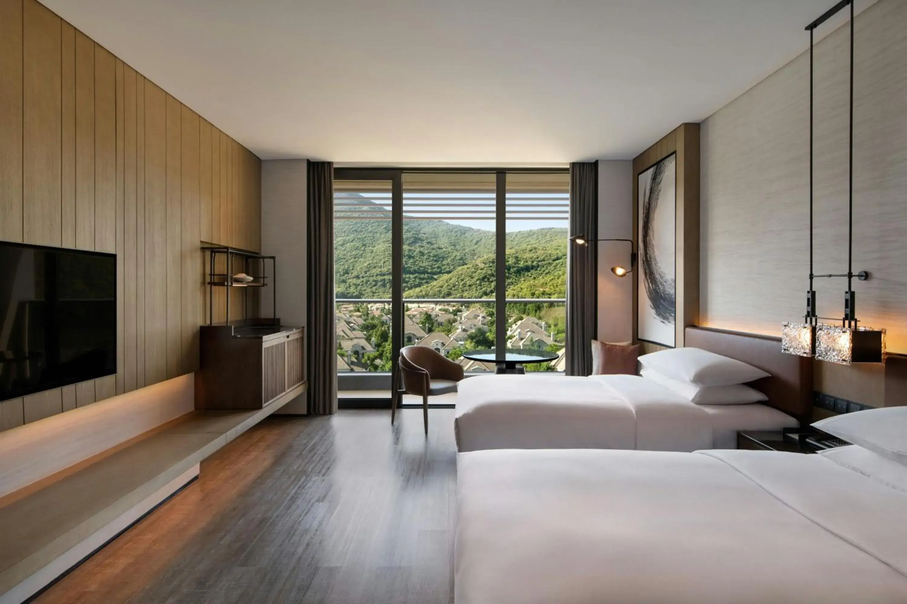 Double Room with Two Double Beds and Mountain View in Sheraton Ningbo Xiangshan Resort Double Room with Two Double Beds and Mountain View in Sheraton Ningbo Xiangshan Resort