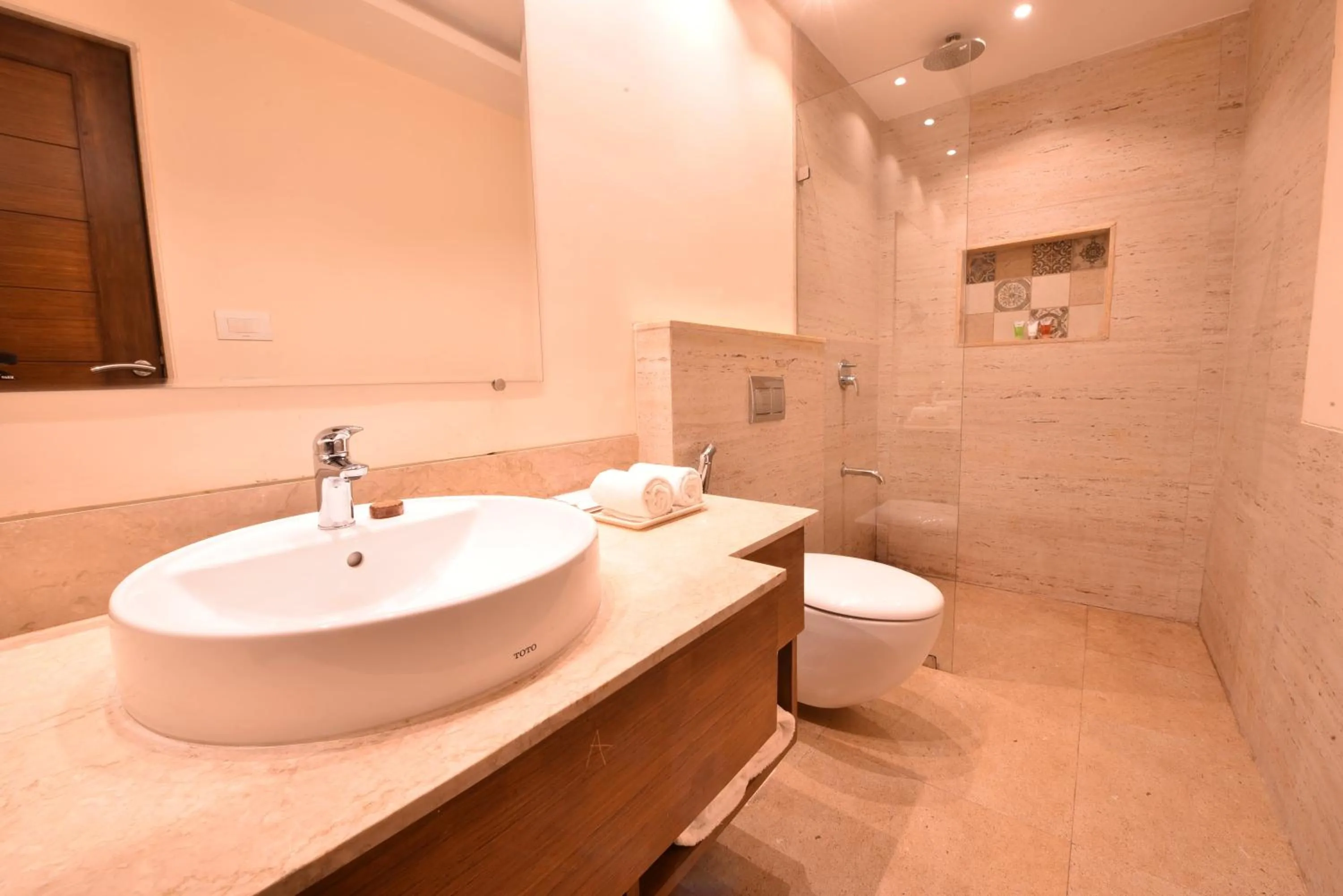 Bathroom in Evoke Premium Candolim, North Goa