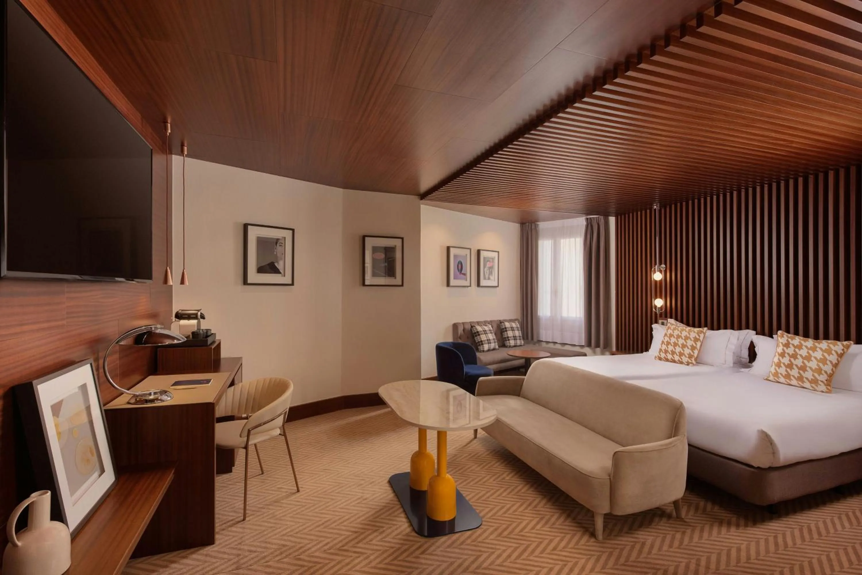 Photo of the whole room, Bed in Hotel Ercilla de Bilbao, Autograph Collection