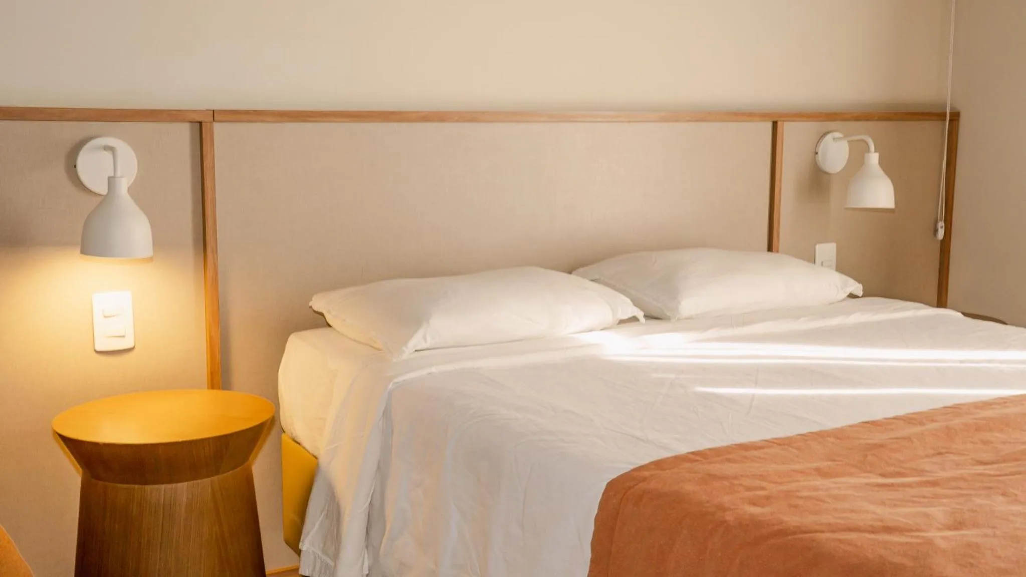 View (from property/room), Bed in Delta Maresias Club by Smart Sharing