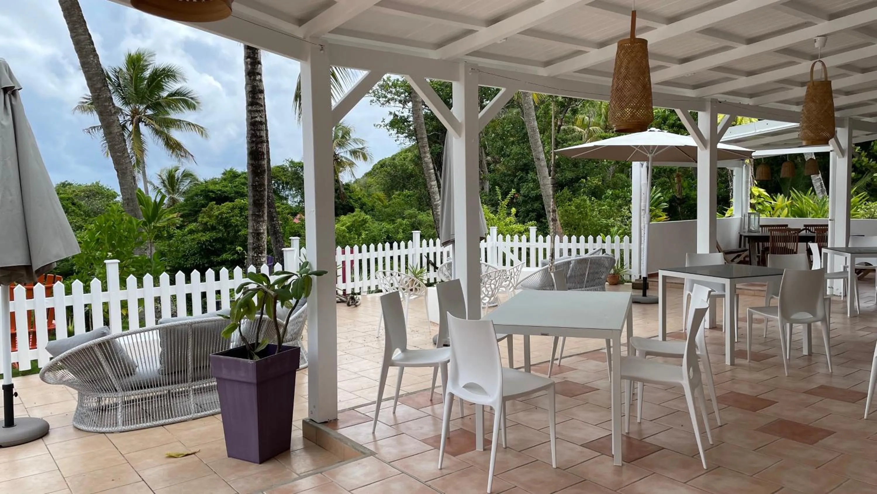 Patio in Le M Hotel Marie Galante