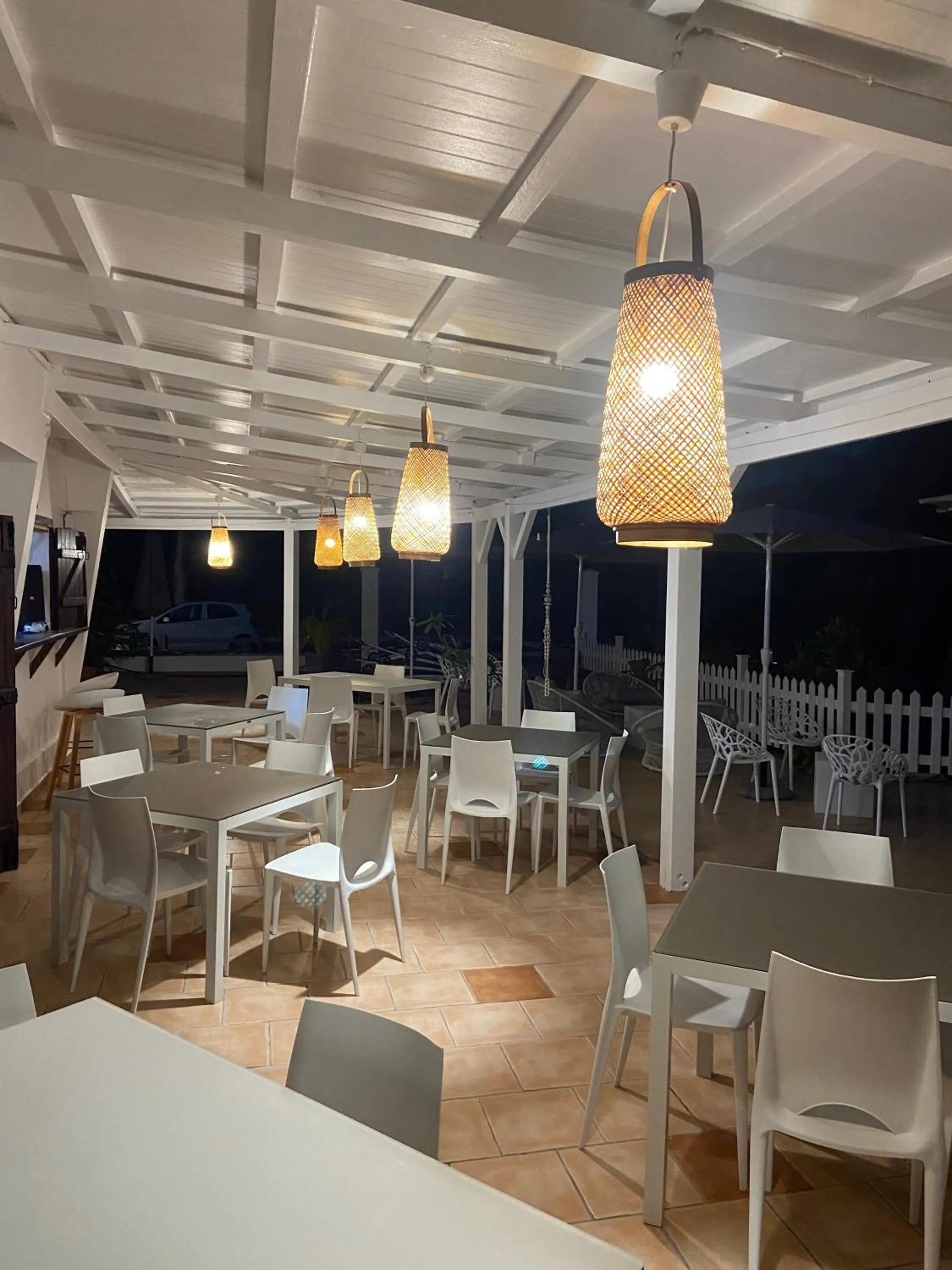 Dining area in Le M Hotel Marie Galante