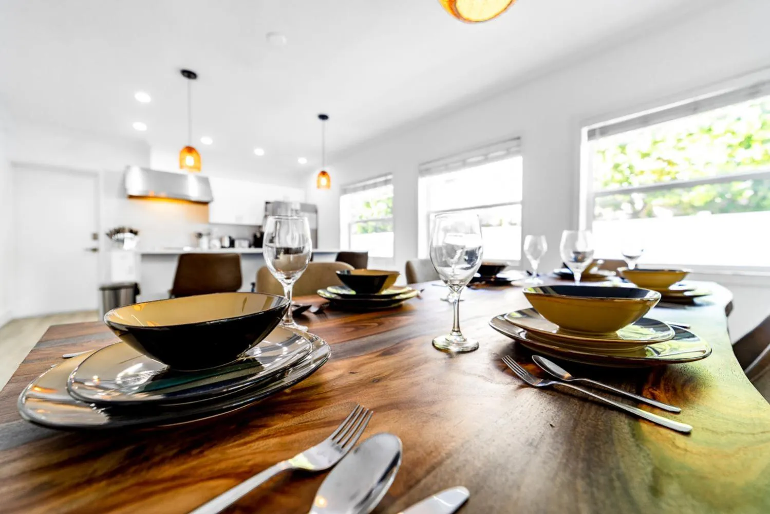 Dining area in The Blue Parrot