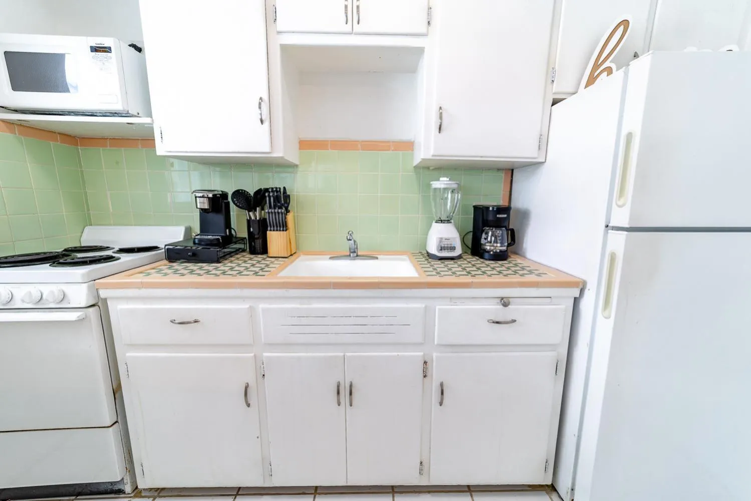 kitchen in The Blue Parrot