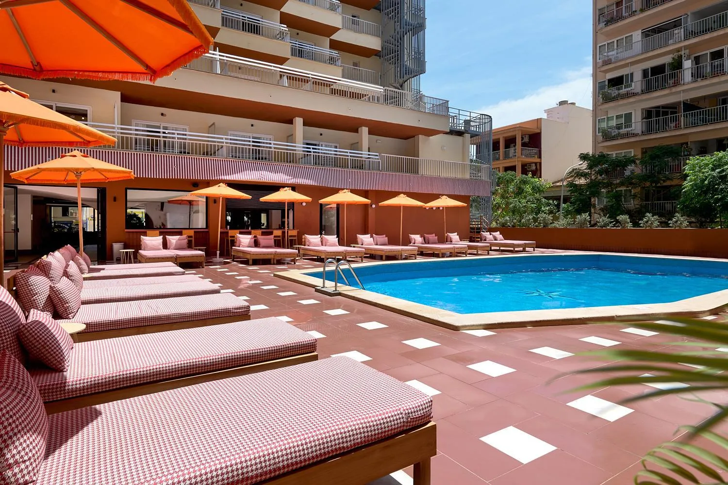 Swimming pool in tent Bahia de Palma