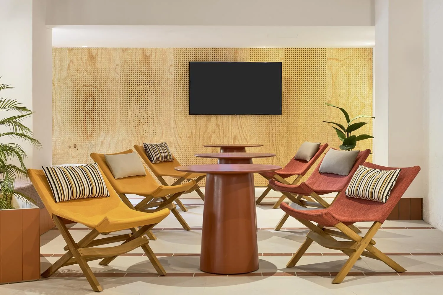 Living room in tent Bahia de Palma