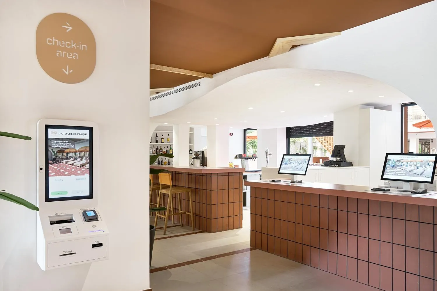 Lobby or reception in tent Bahia de Palma