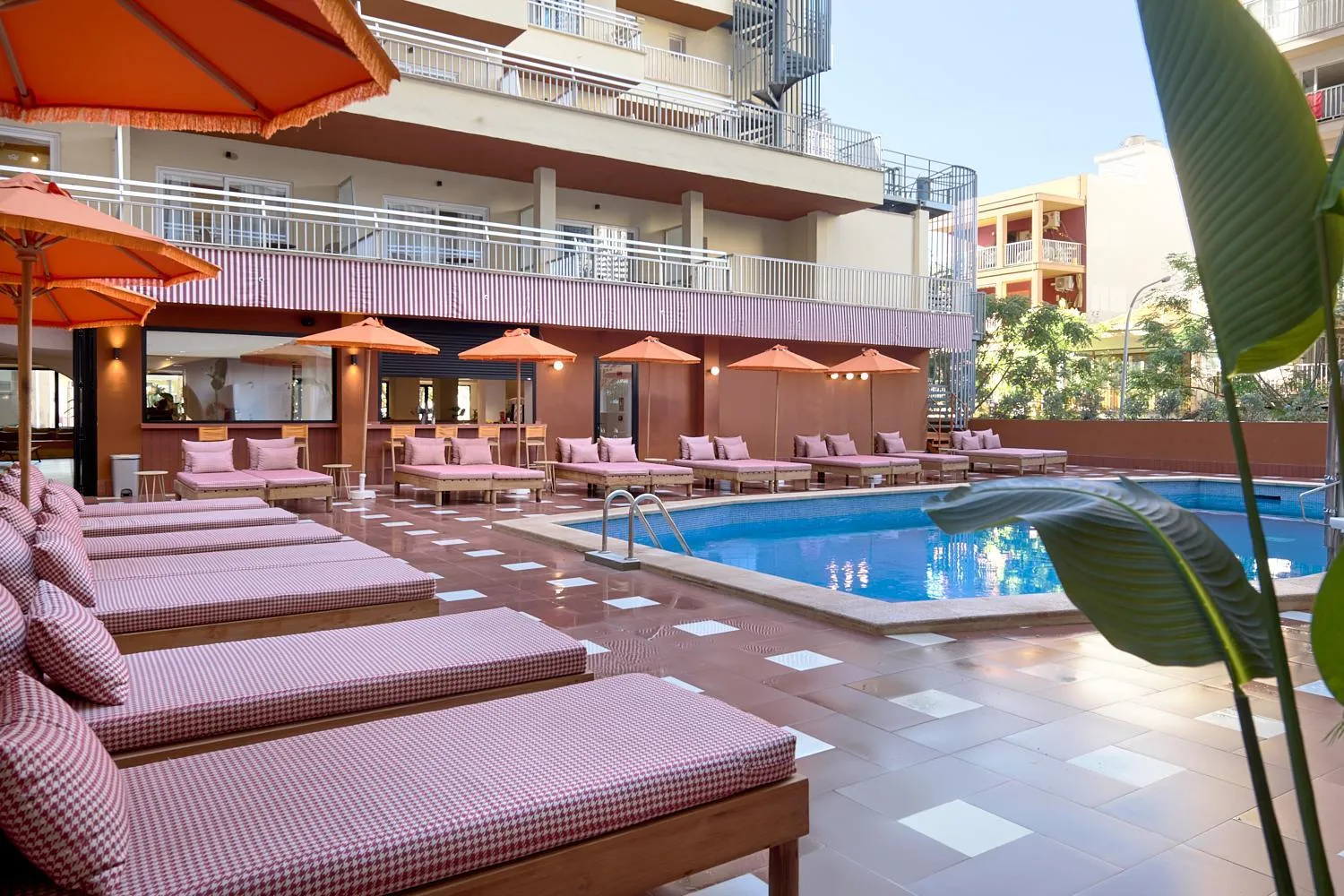 Swimming pool in tent Bahia de Palma