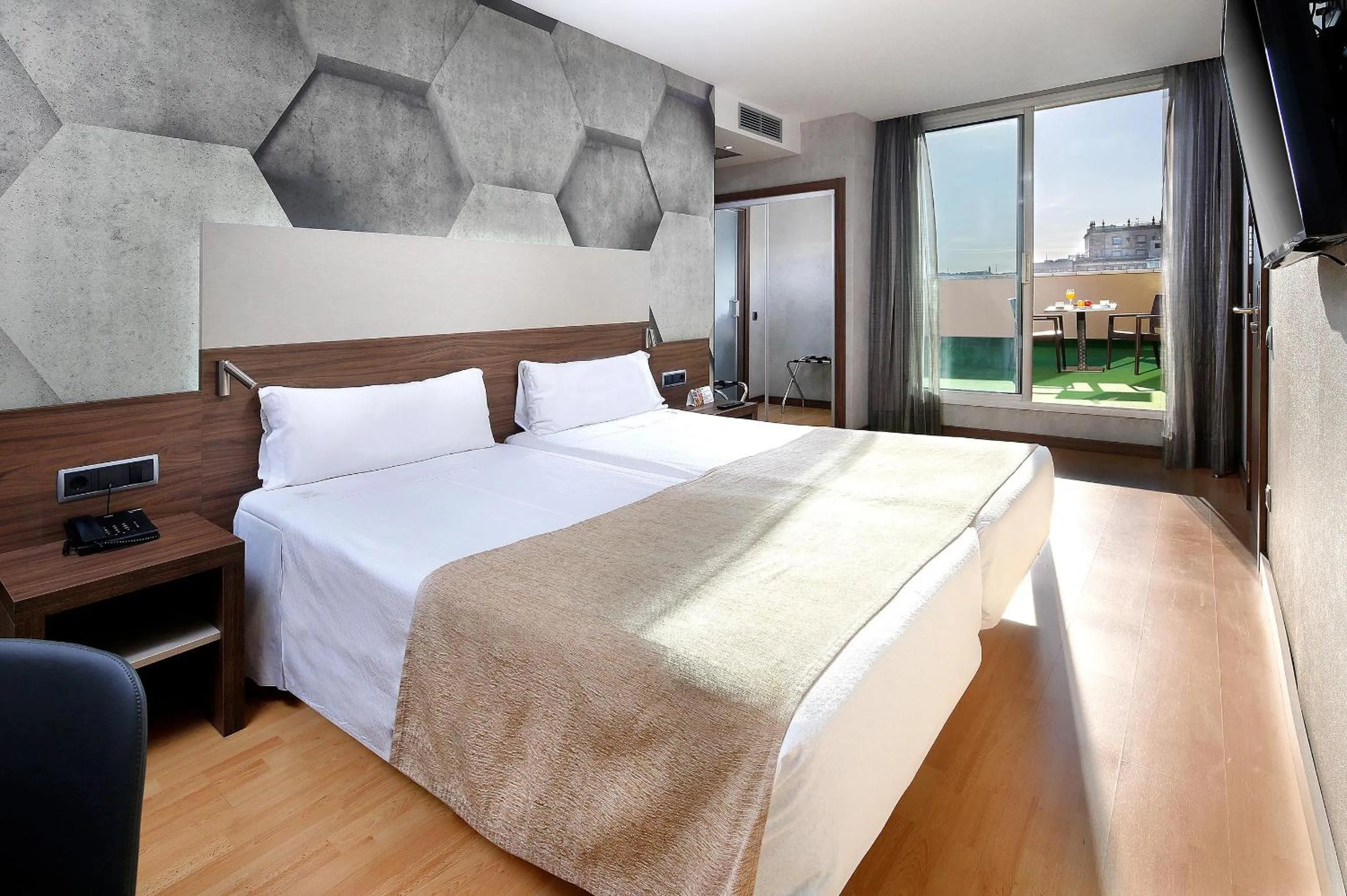 Balcony/Terrace, Bed in HCC Montblanc