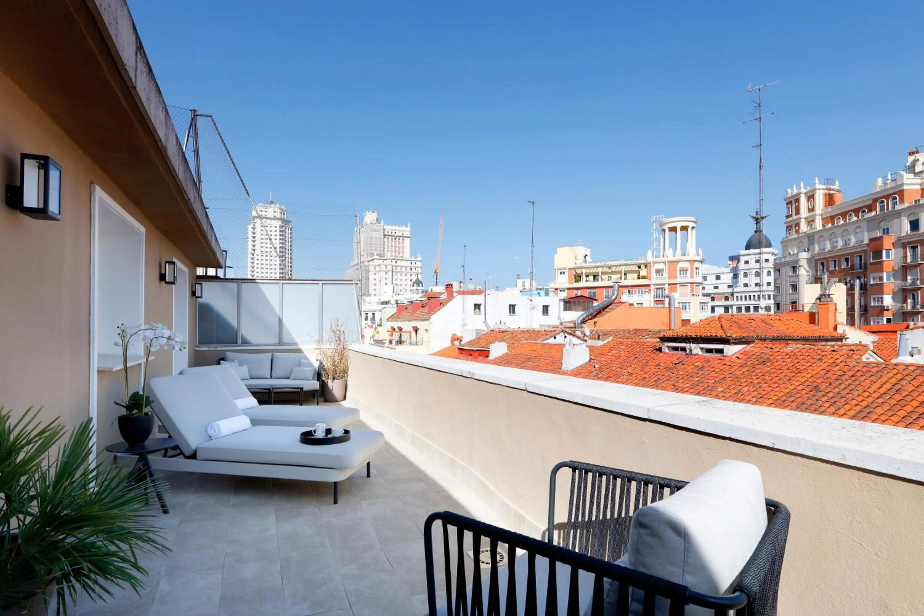 Balcony/Terrace in Eurostars Madrid Gran Vía