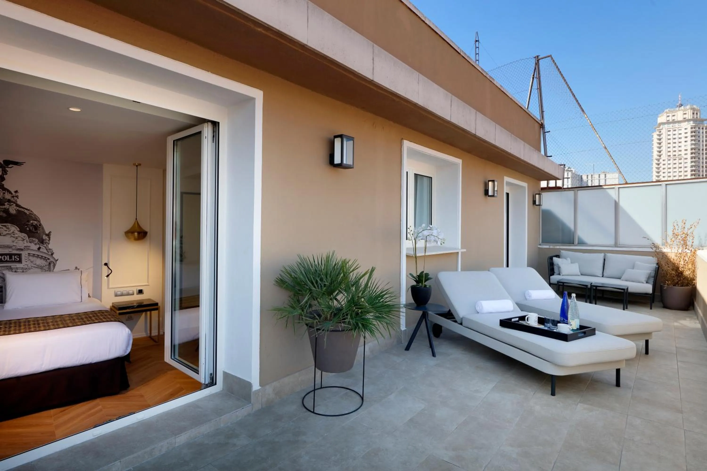 Balcony/Terrace in Eurostars Madrid Gran Vía