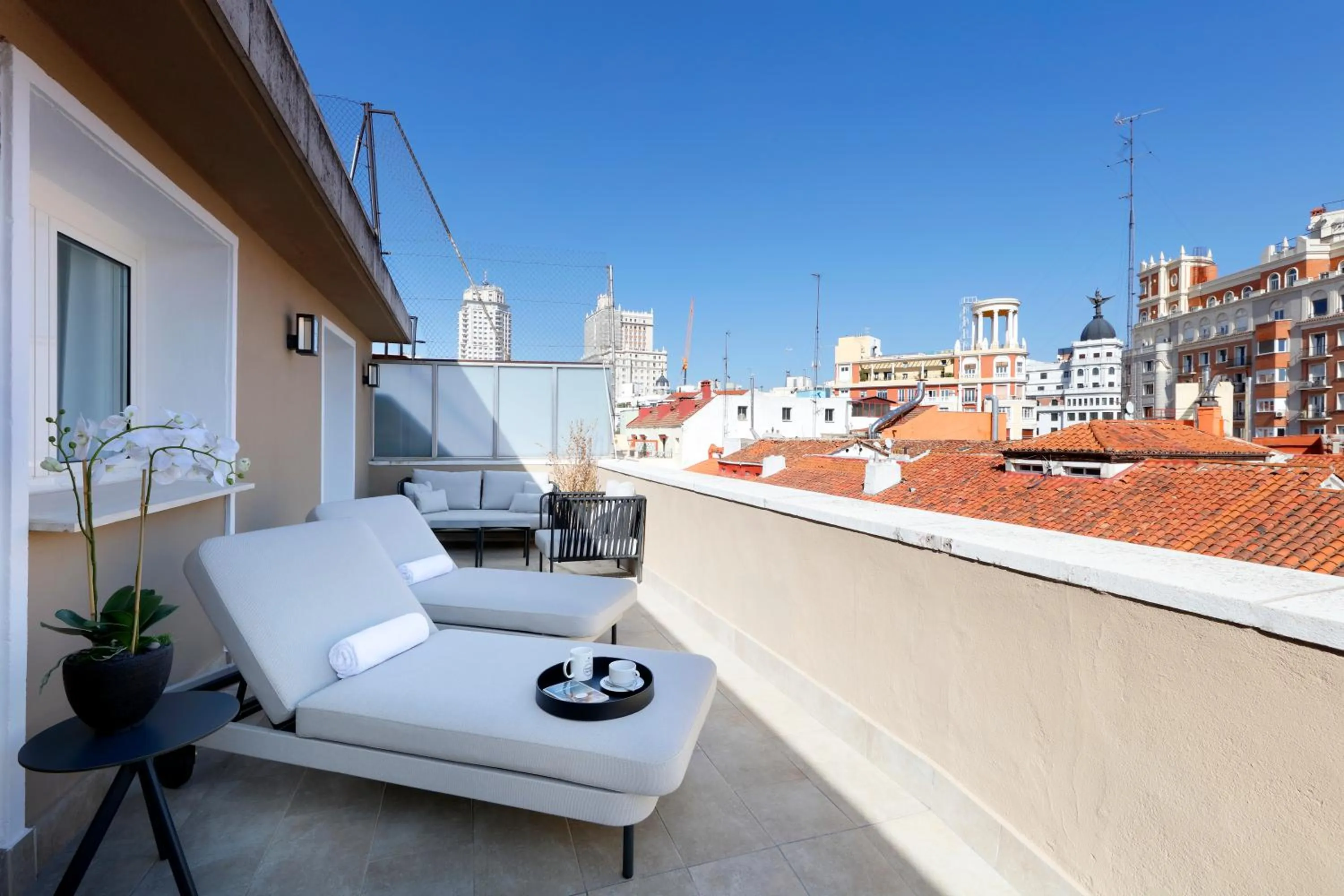 Balcony/Terrace in Eurostars Madrid Gran Vía