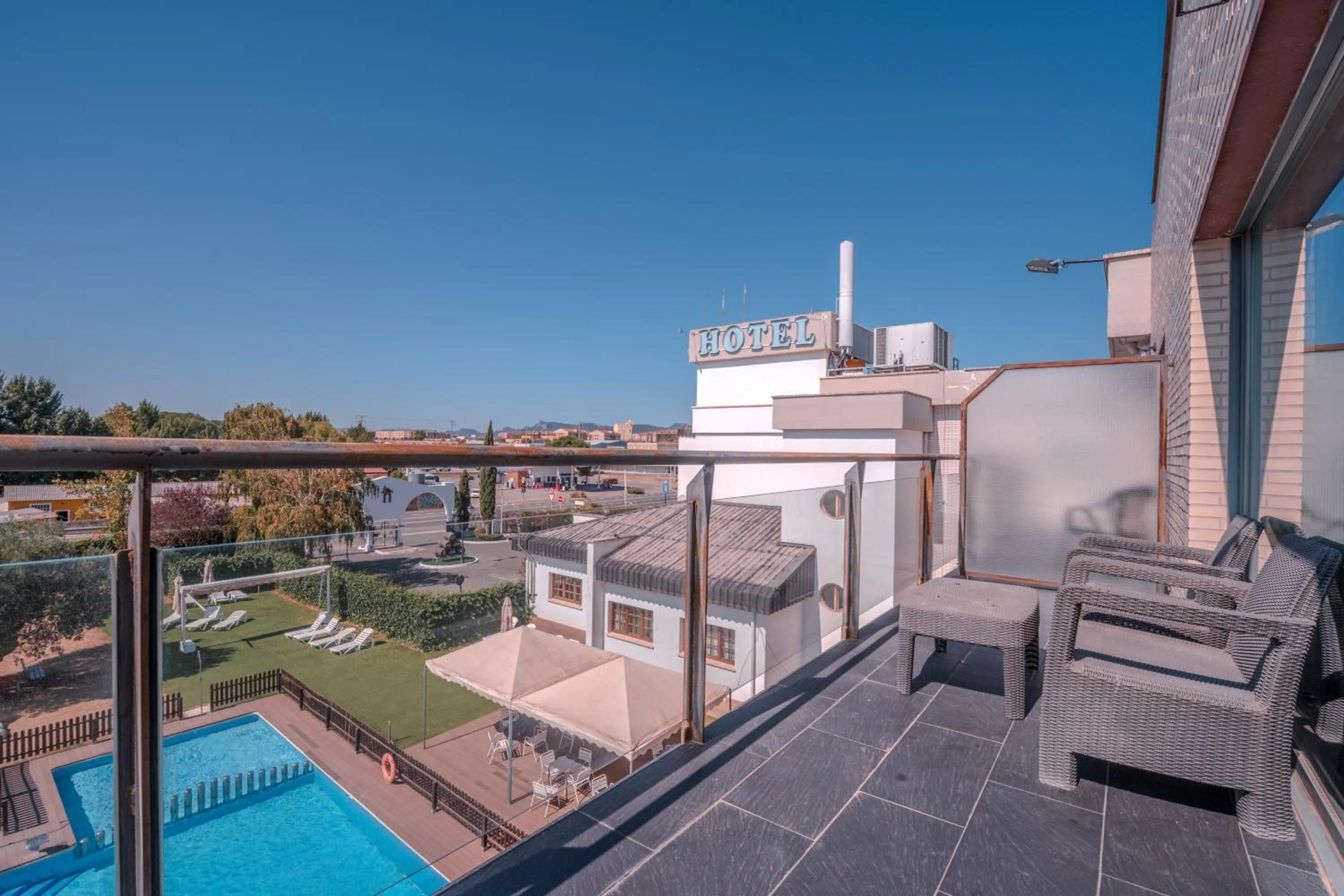 Balcony/Terrace in Hotel ITC Ciudad de Haro