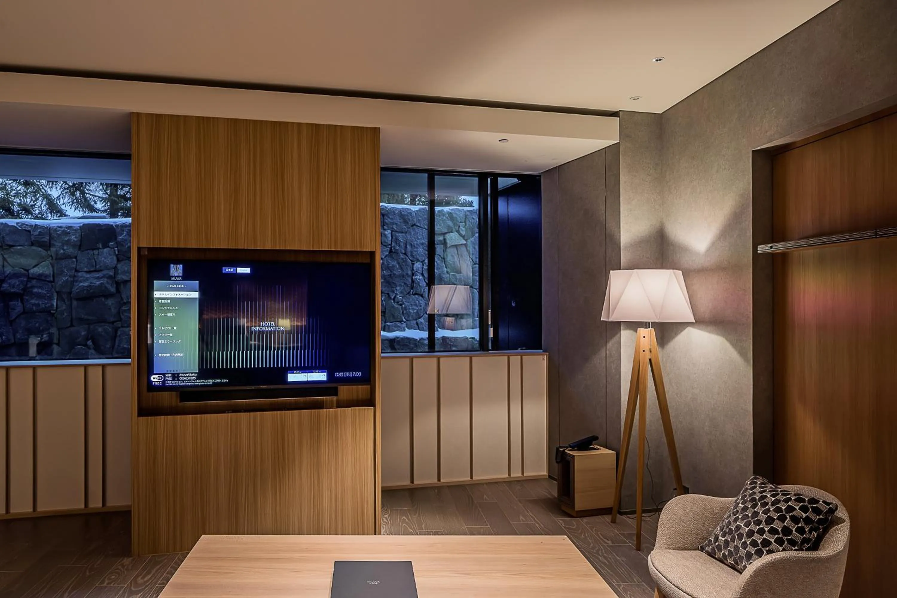 Seating area in MUWA NISEKO