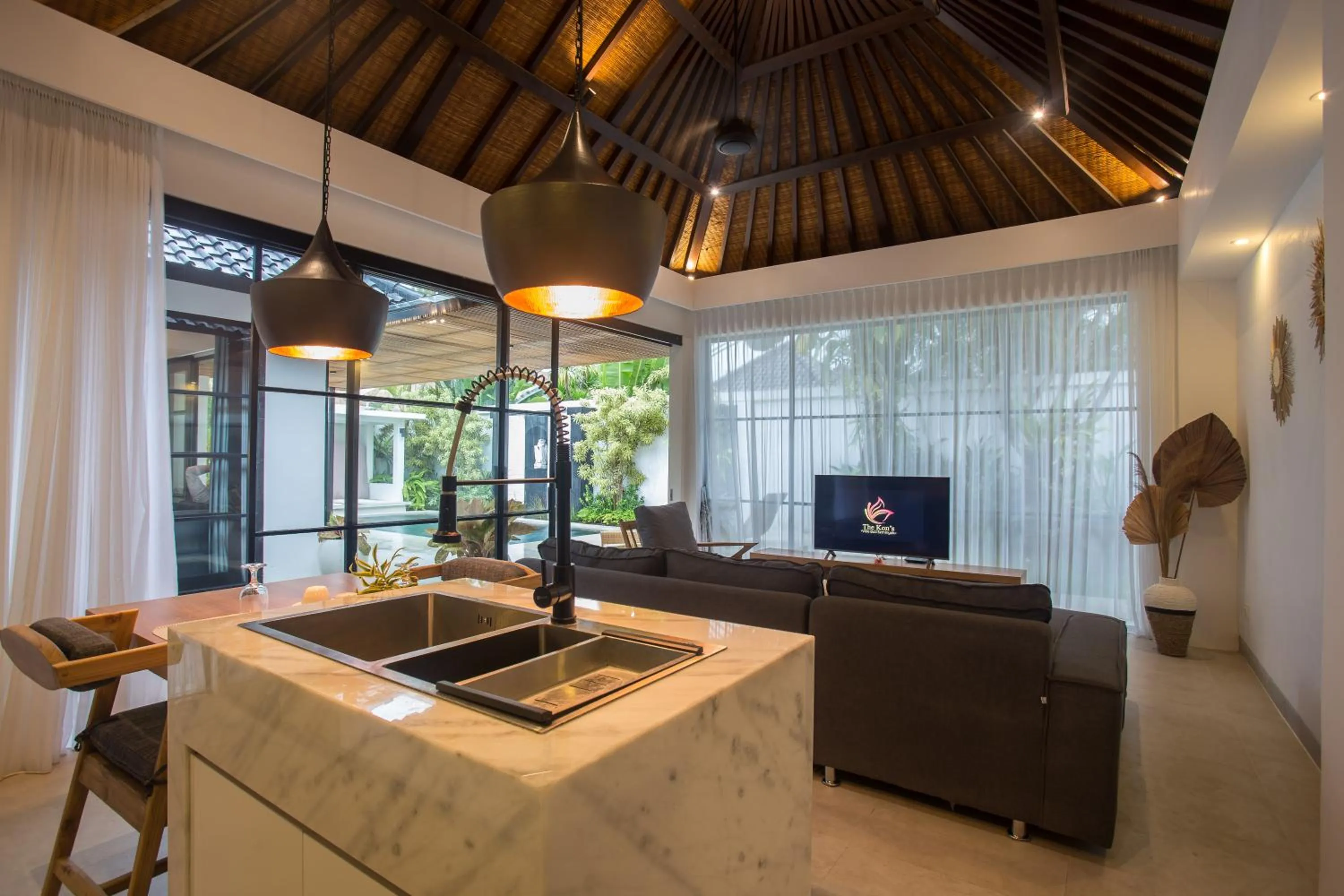 Living room in The Kon's Villa Bali Seminyak