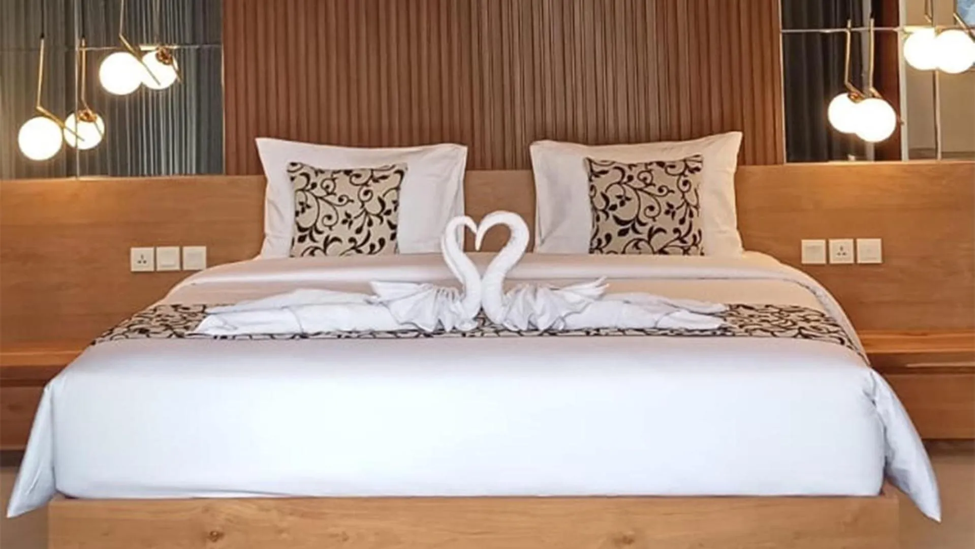 Bed in The Kon's Villa Bali Seminyak