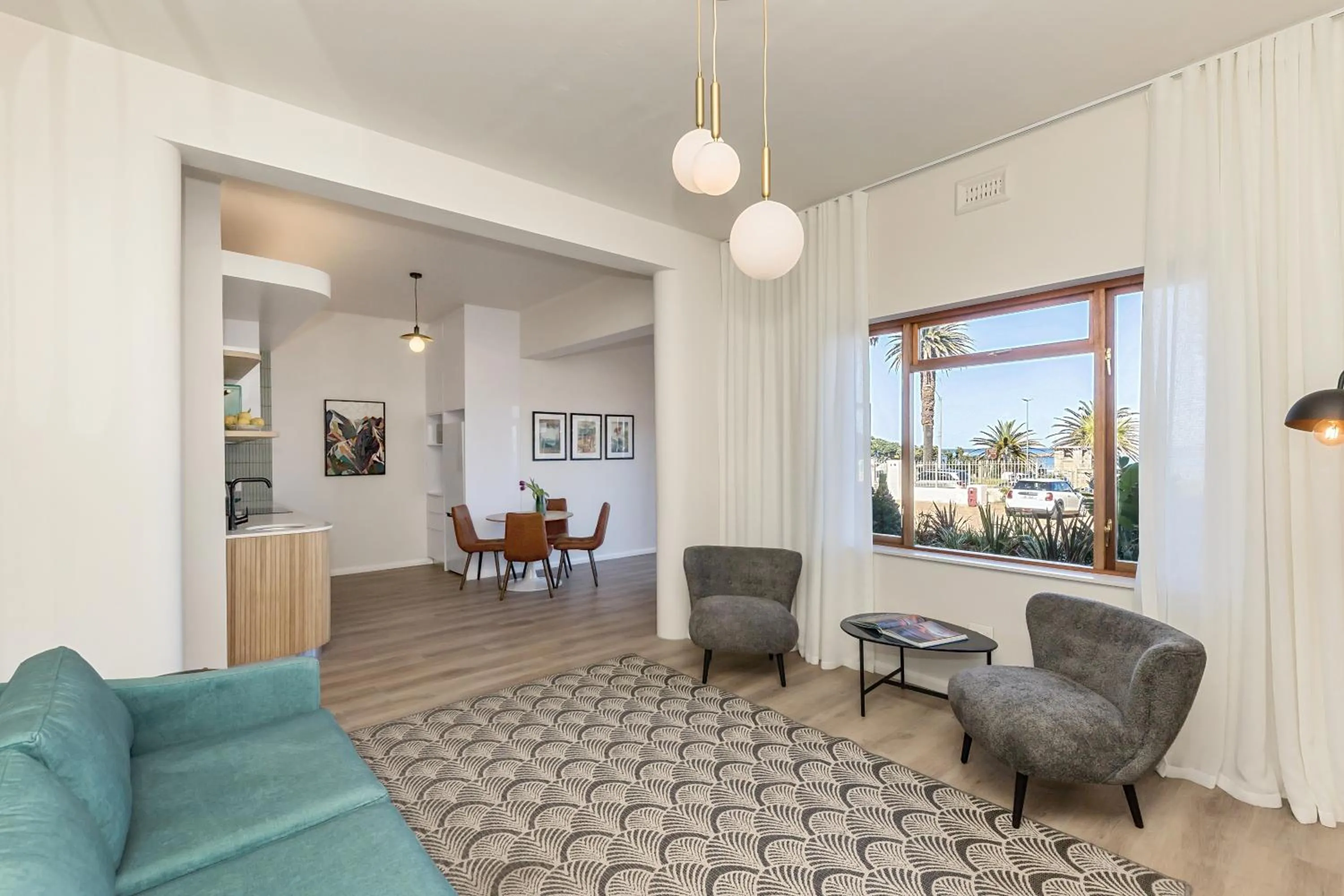 Seating area in Camps Bay Family Apartments
