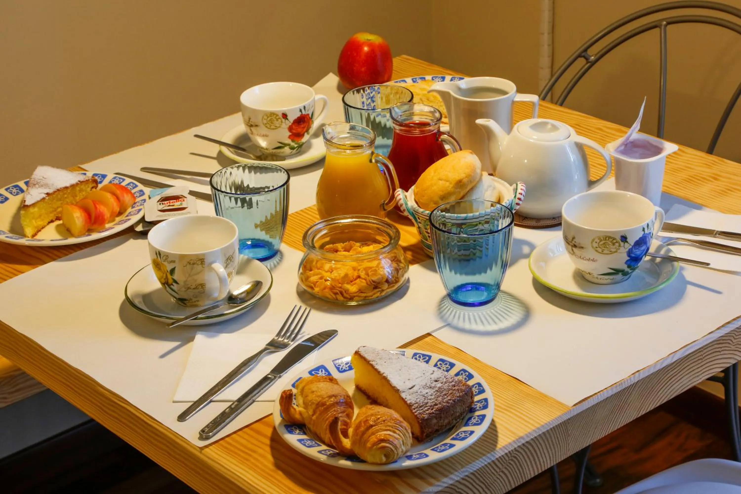 Italian breakfast in B&B Ai Tre Cavalli