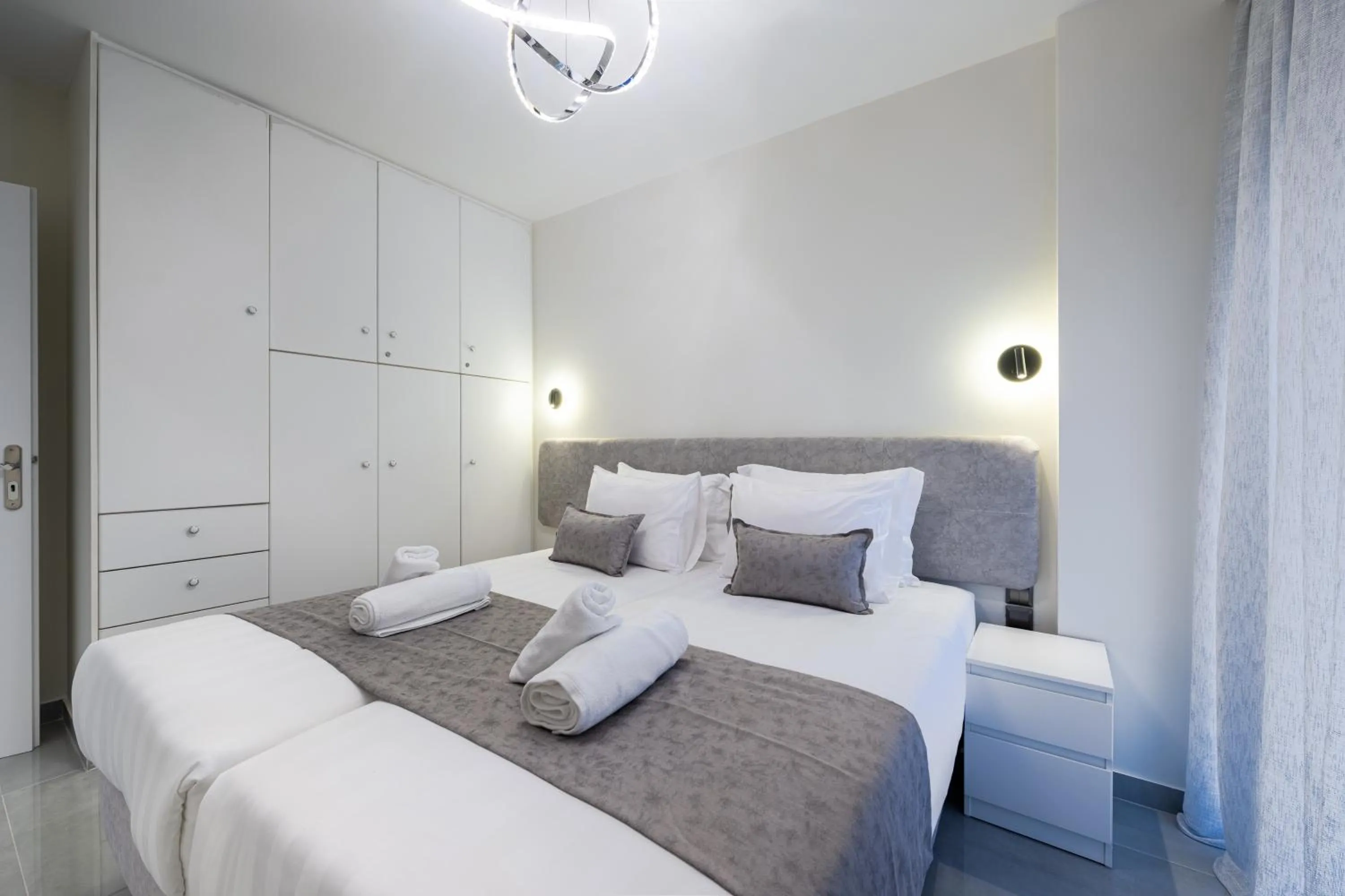 Bed in Acropolis Cozy Apartments