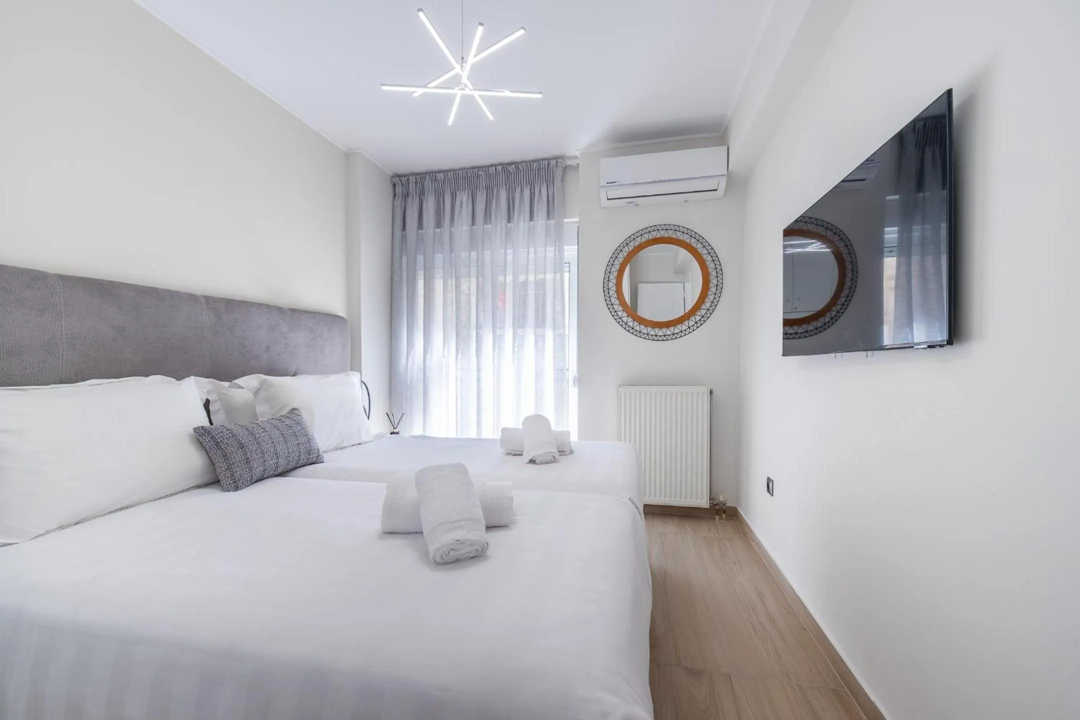 Bed in Acropolis Cozy Apartments