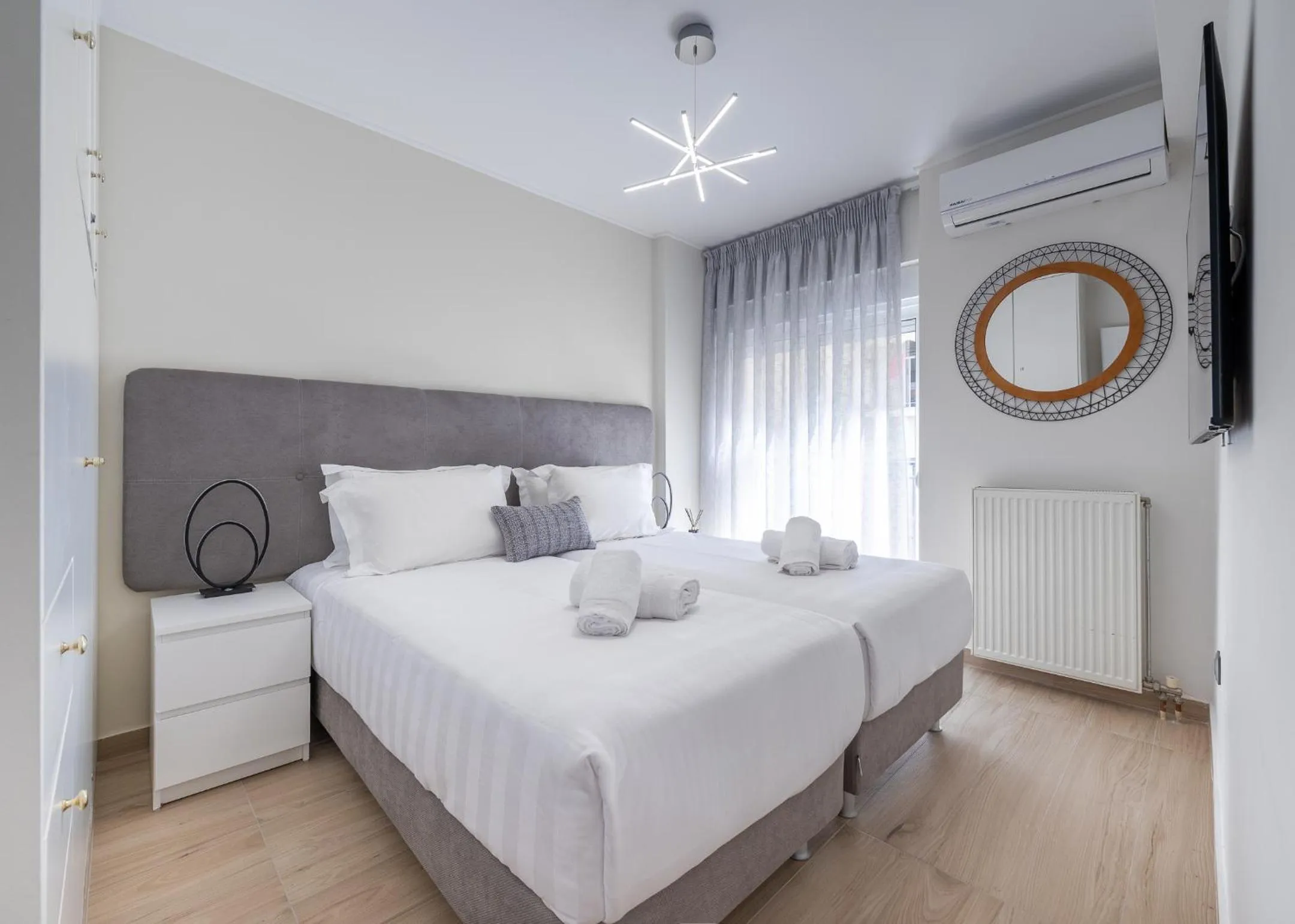 Bed in Acropolis Cozy Apartments