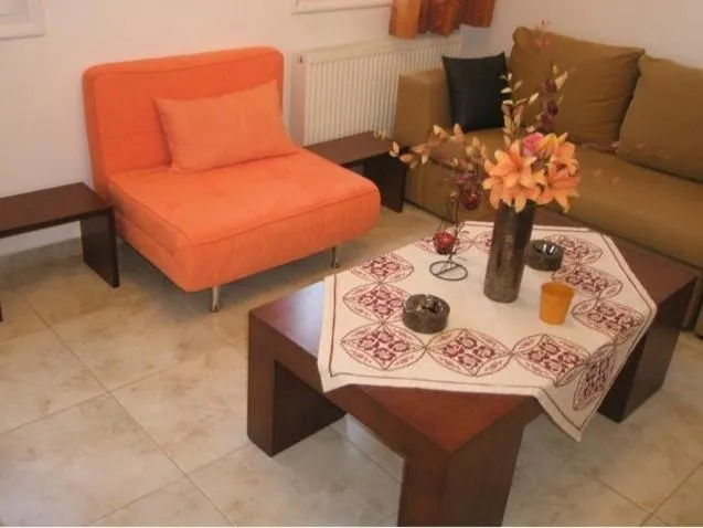 Living room in Kouros Chania Villas