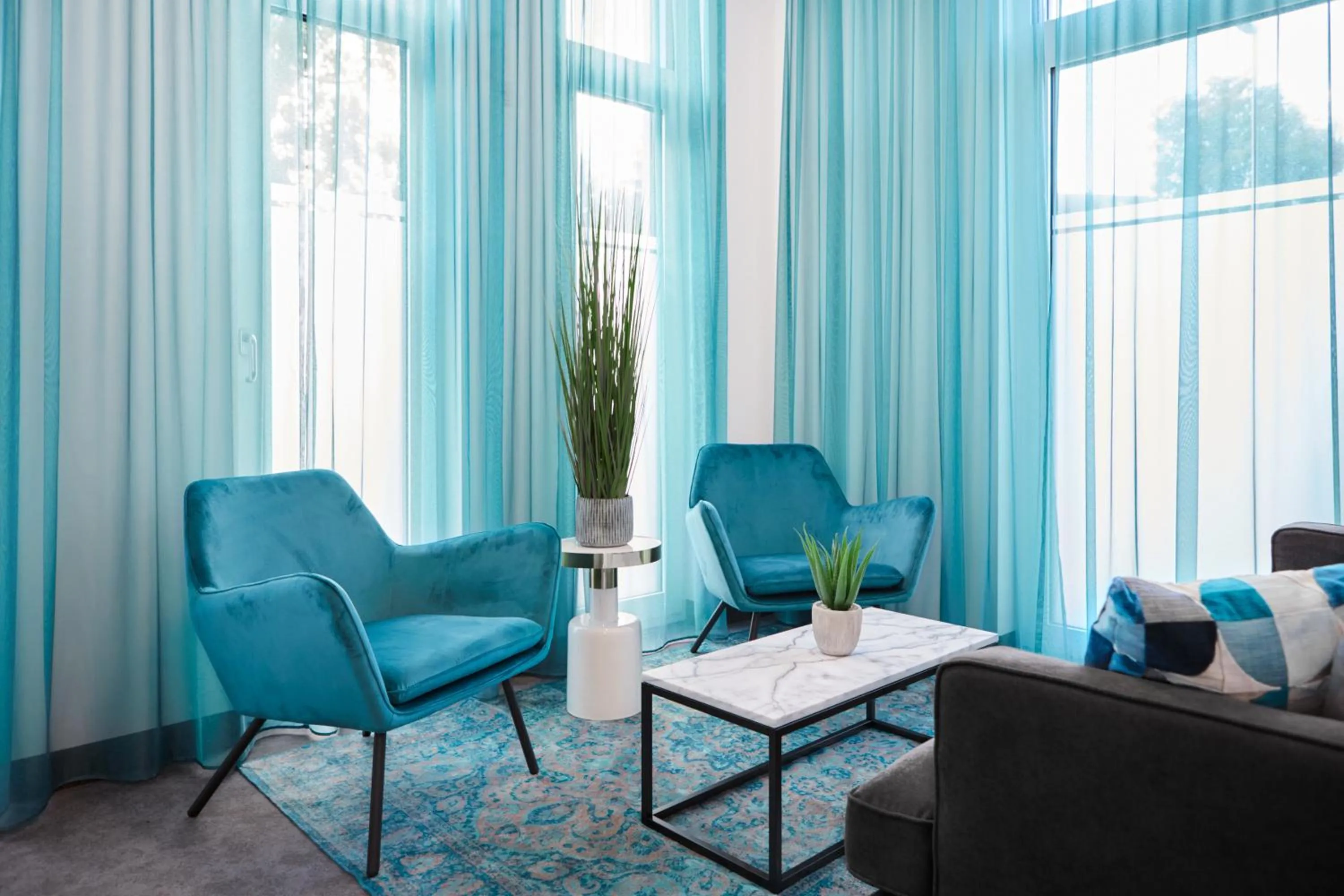 Seating area in SERVENTO Boardinghouse