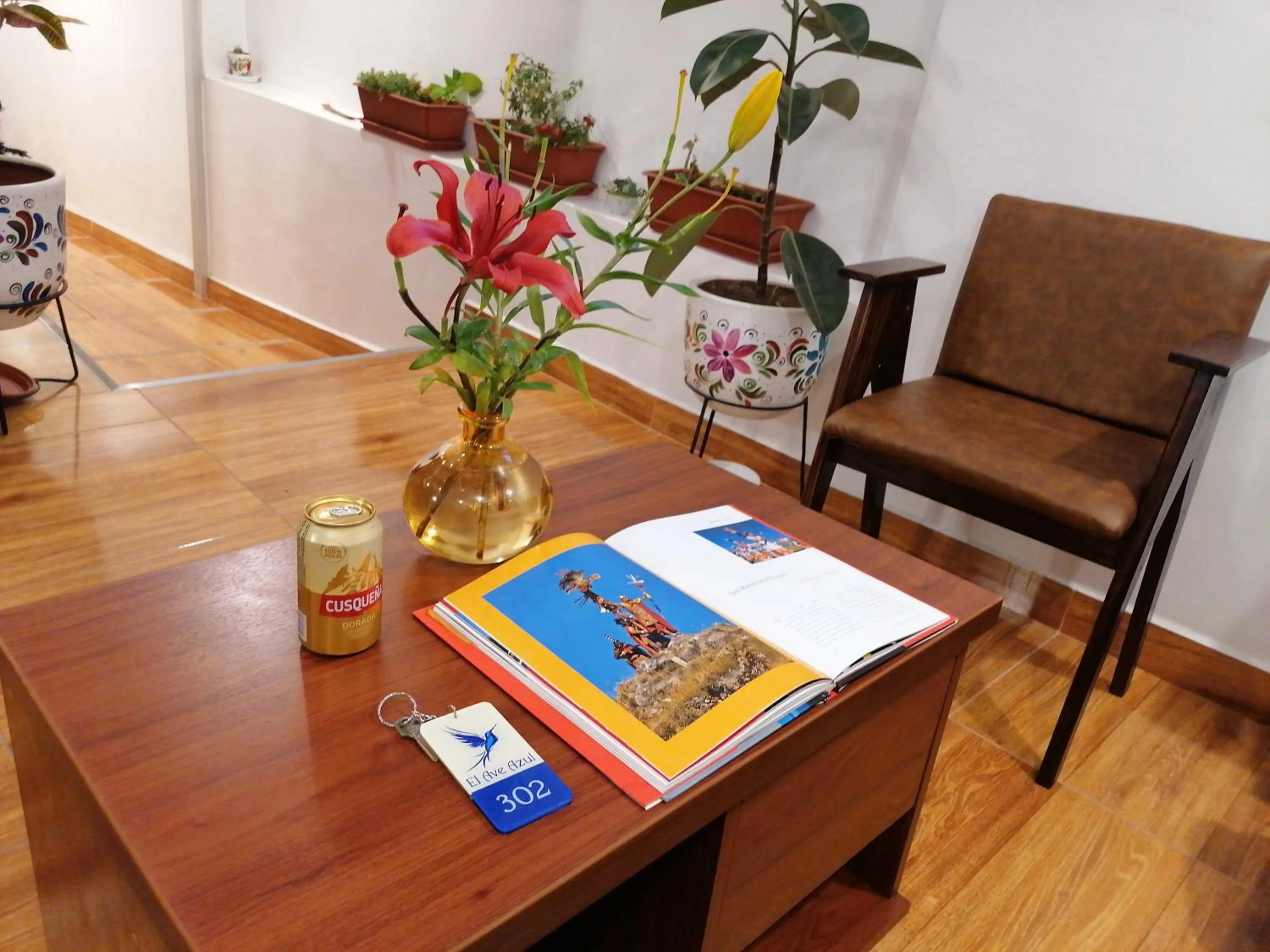 Living room in El Ave Azul Boutique Hotel Cusco