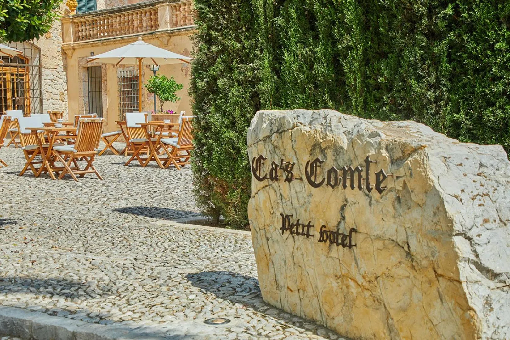 Property logo or sign in Cas Comte Suites & Spa - Adults Only