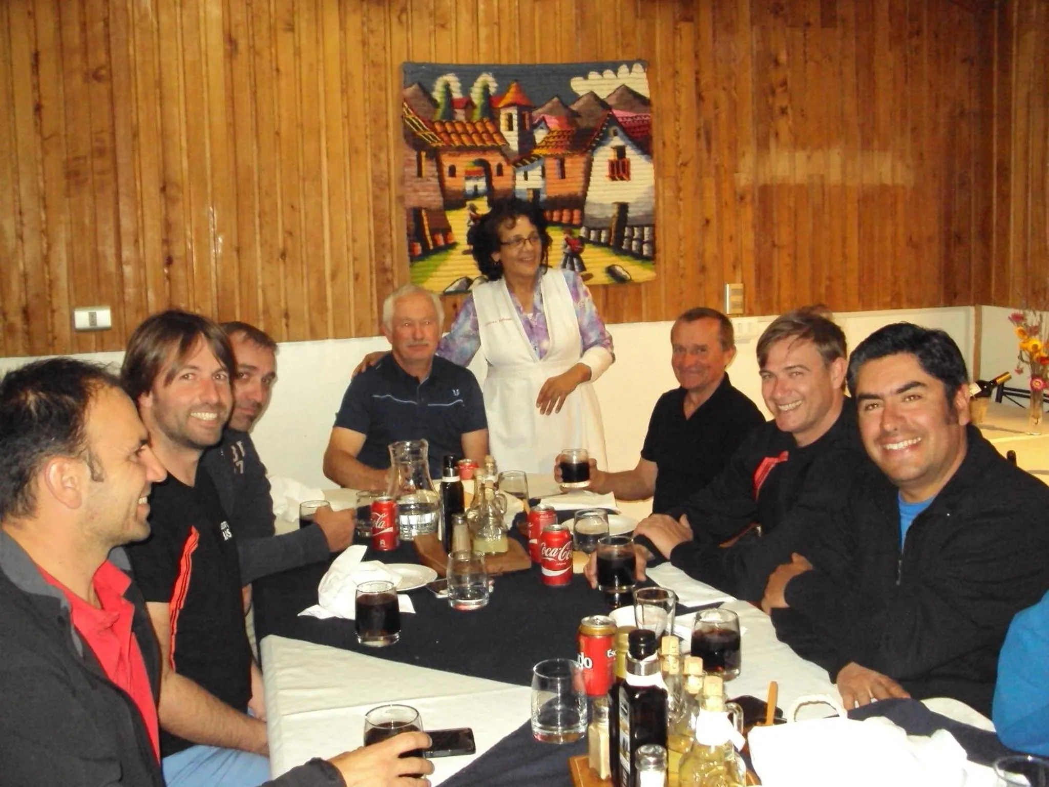 group of guests in Hosteria Rayen