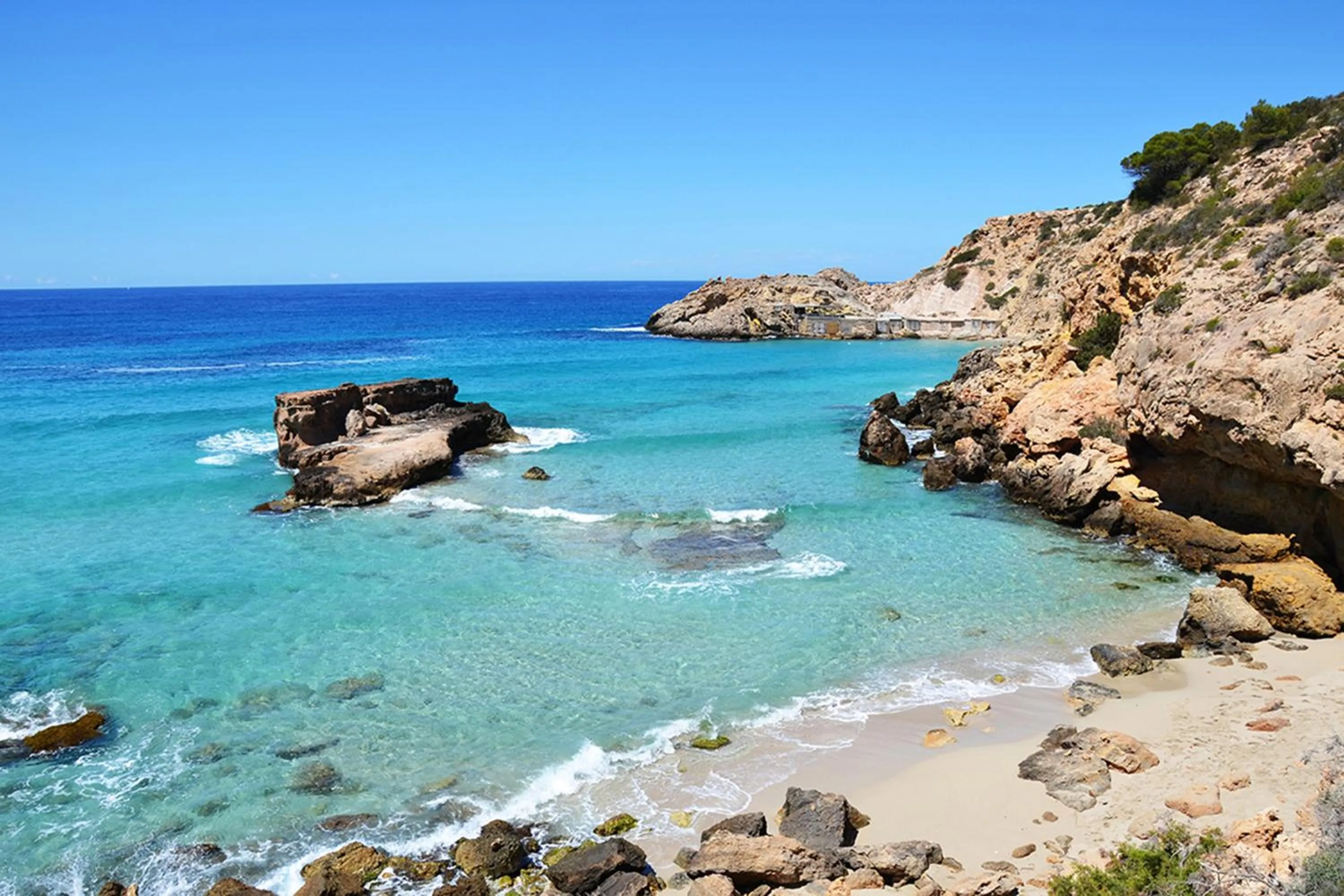 Beach, Natural Landscape in Hotel Playasol Cala Tarida