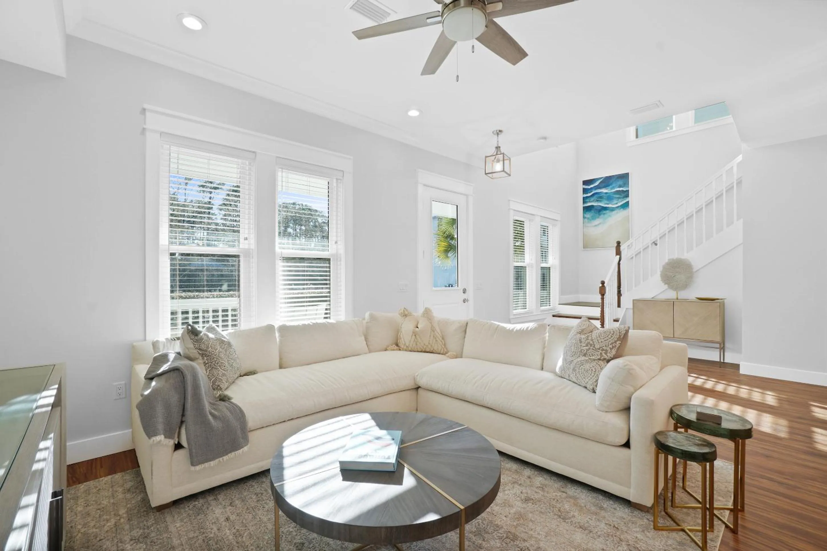 Living room in 30A Beach House - Summer Lovin' by Panhandle Getaways