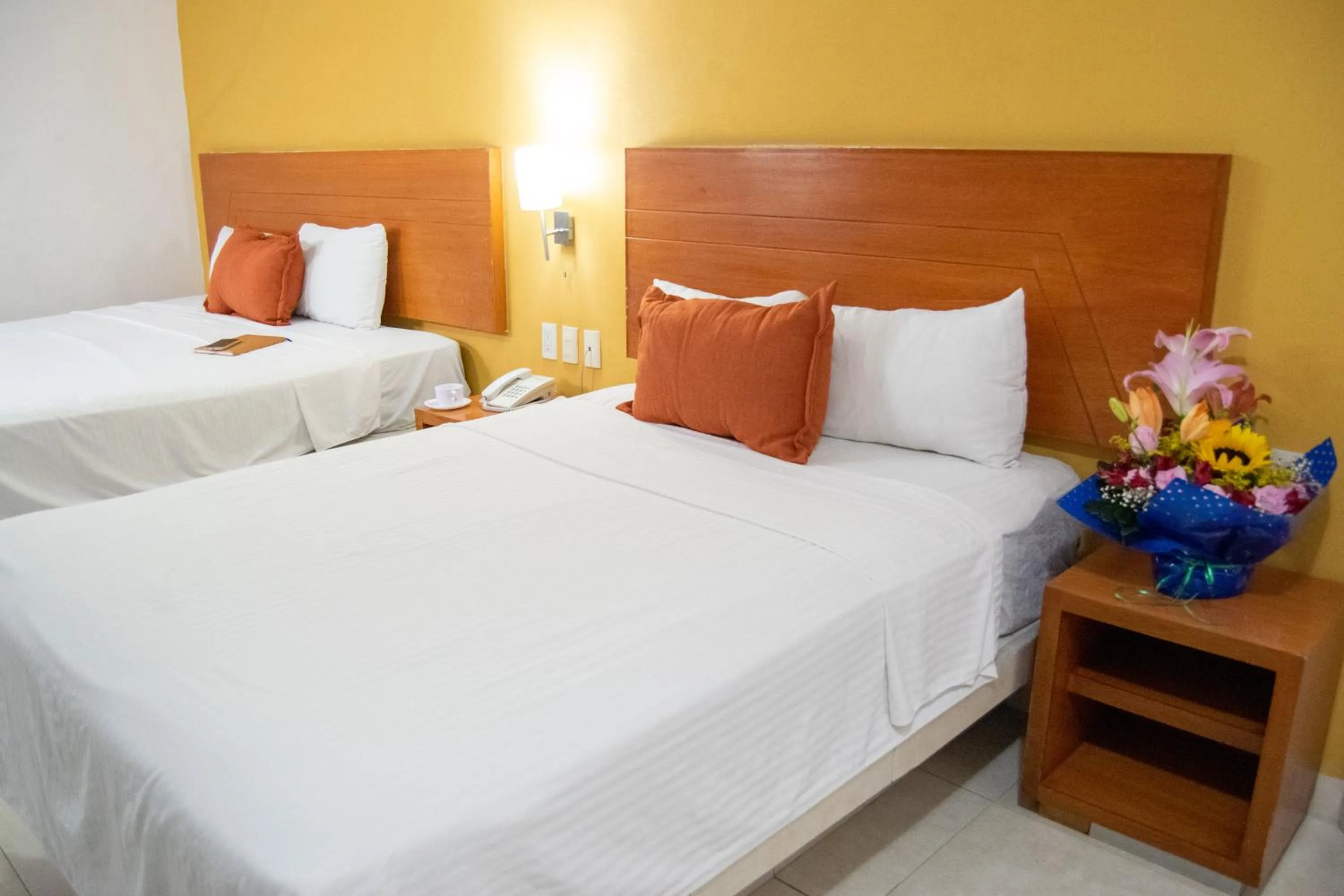 Bed in Hotel River Poliforum