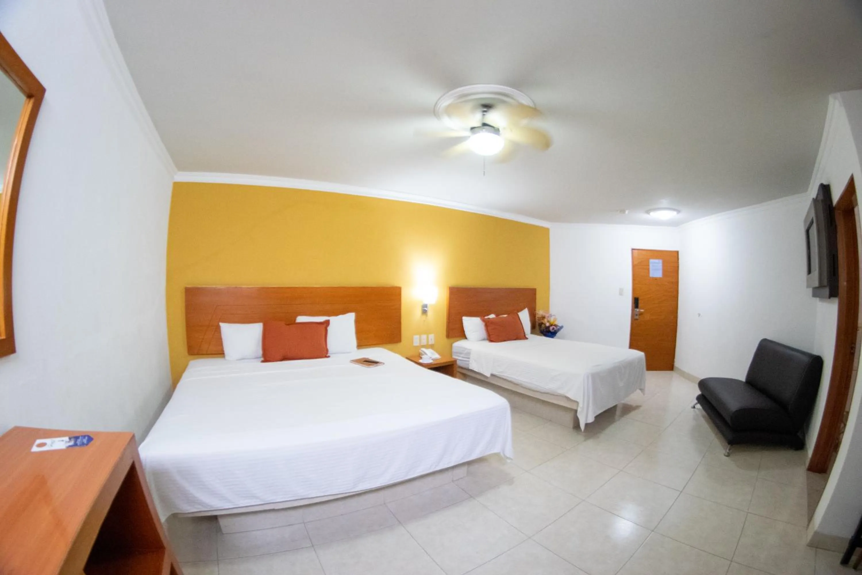 Bed in Hotel River Poliforum