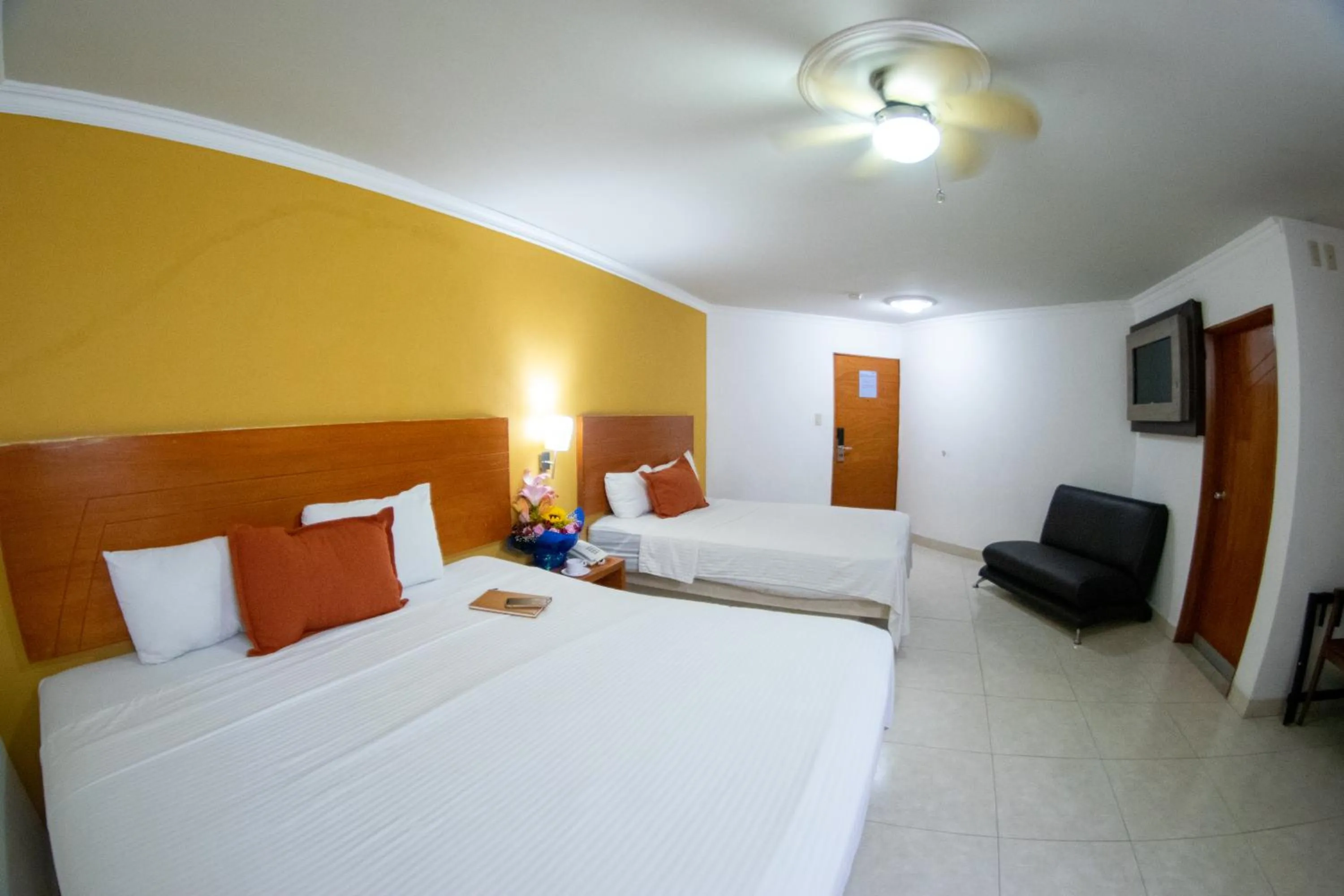 Bed in Hotel River Poliforum