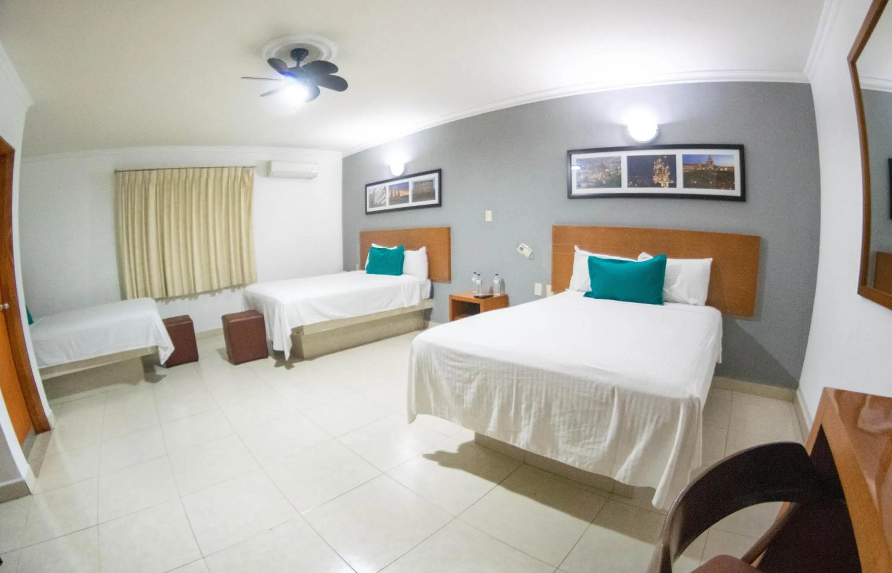 Bed in Hotel River Poliforum