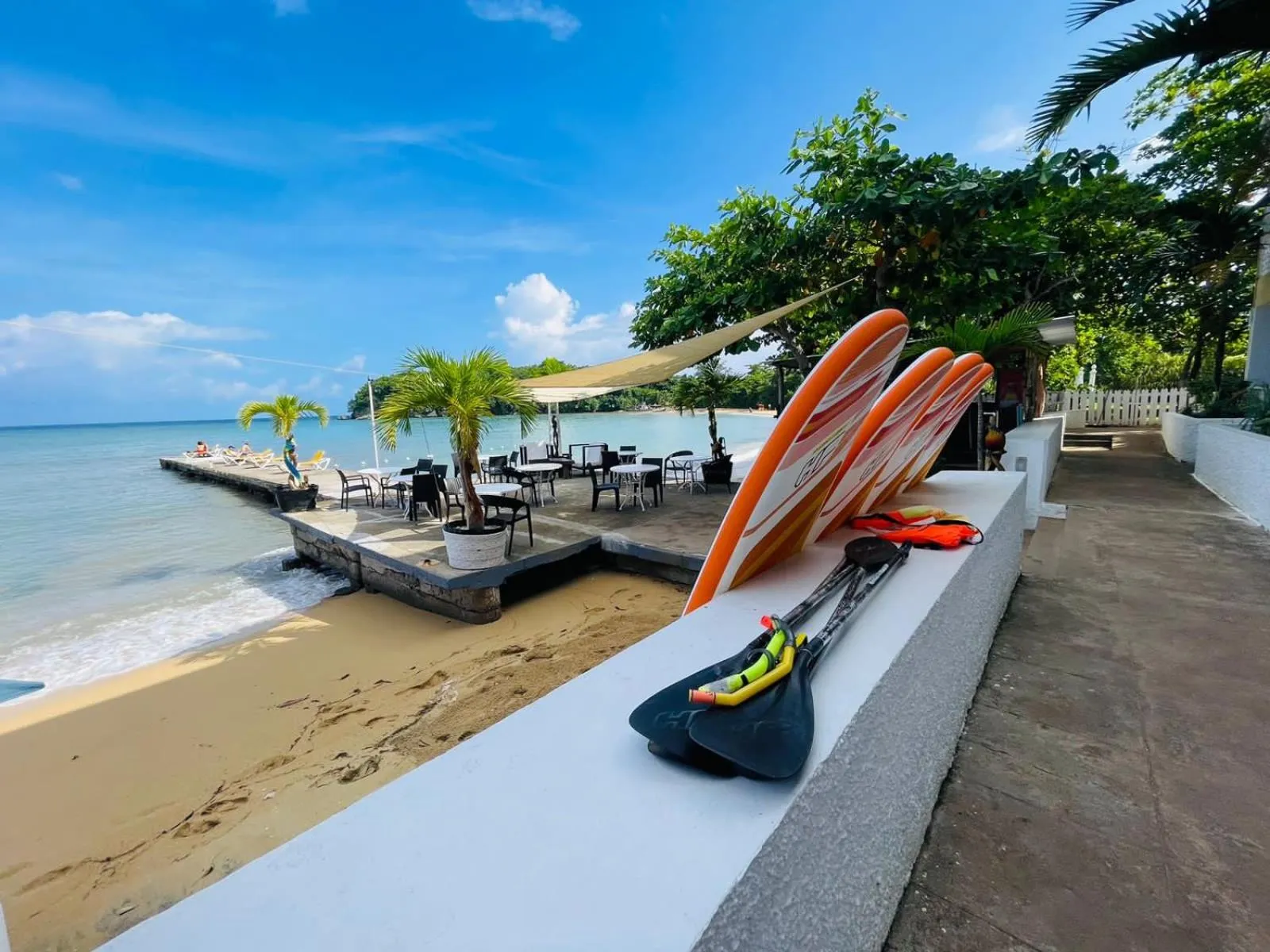 Beach in Sand and Tan Beach Hotel