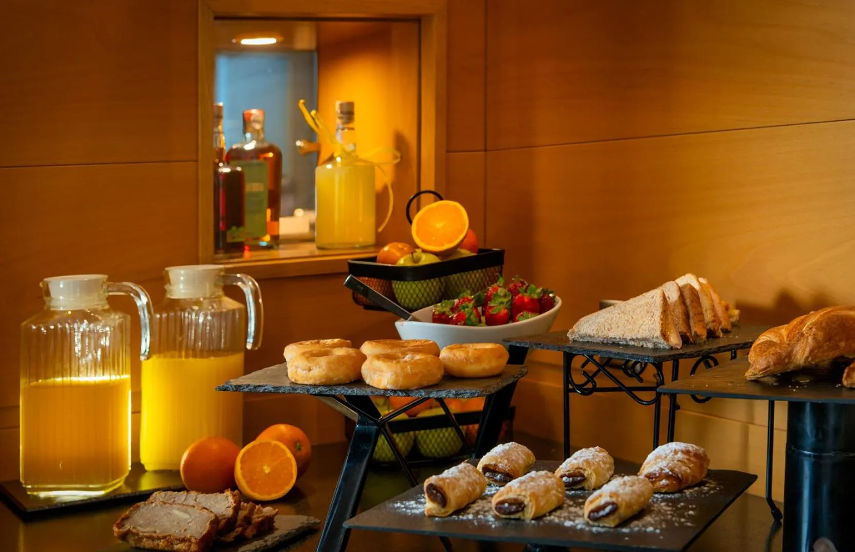 Buffet breakfast in Hotel Estel