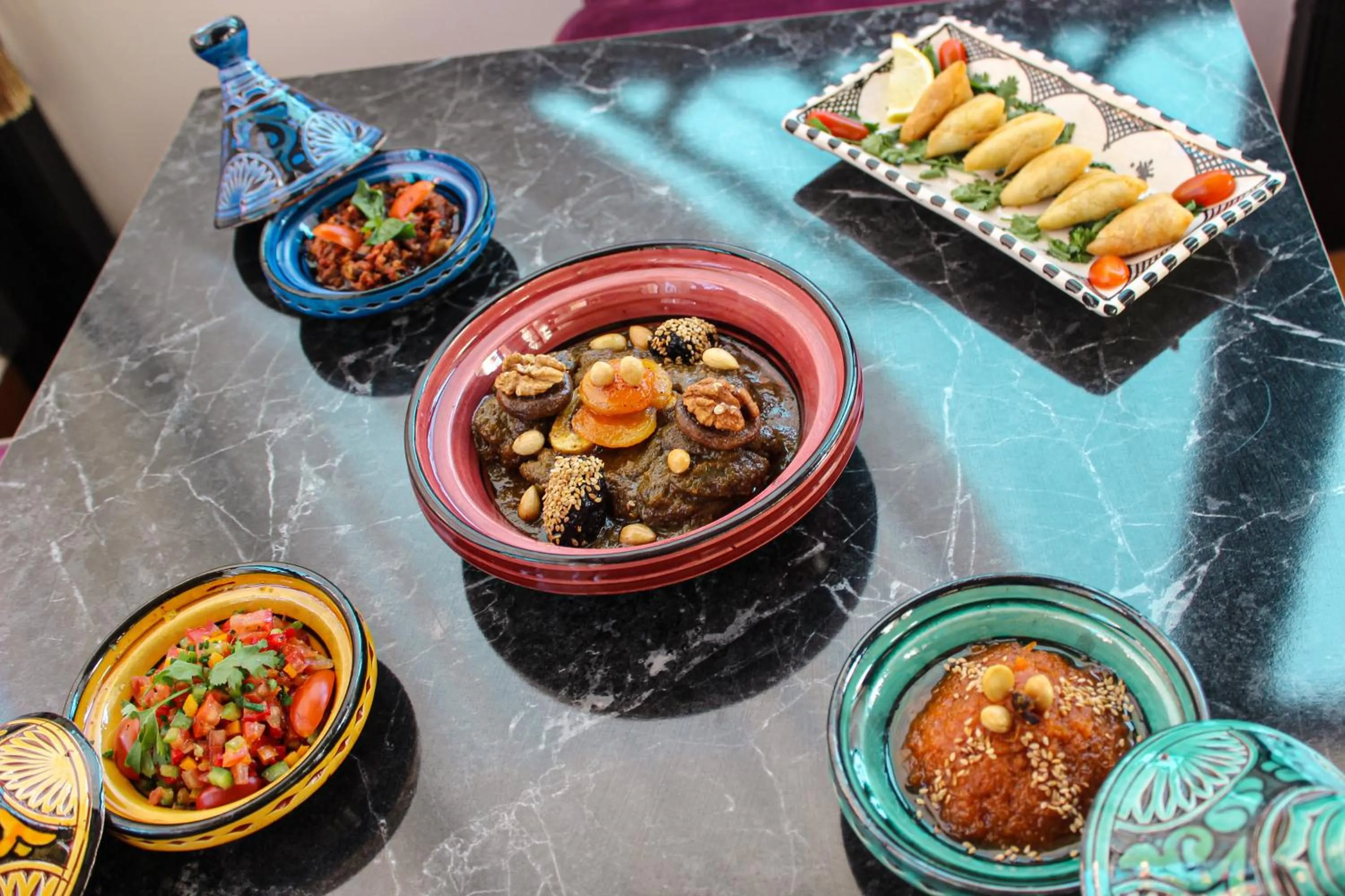 Food in Majorel Pearl Hotel-Riad-Restaurant Piscine&Spa