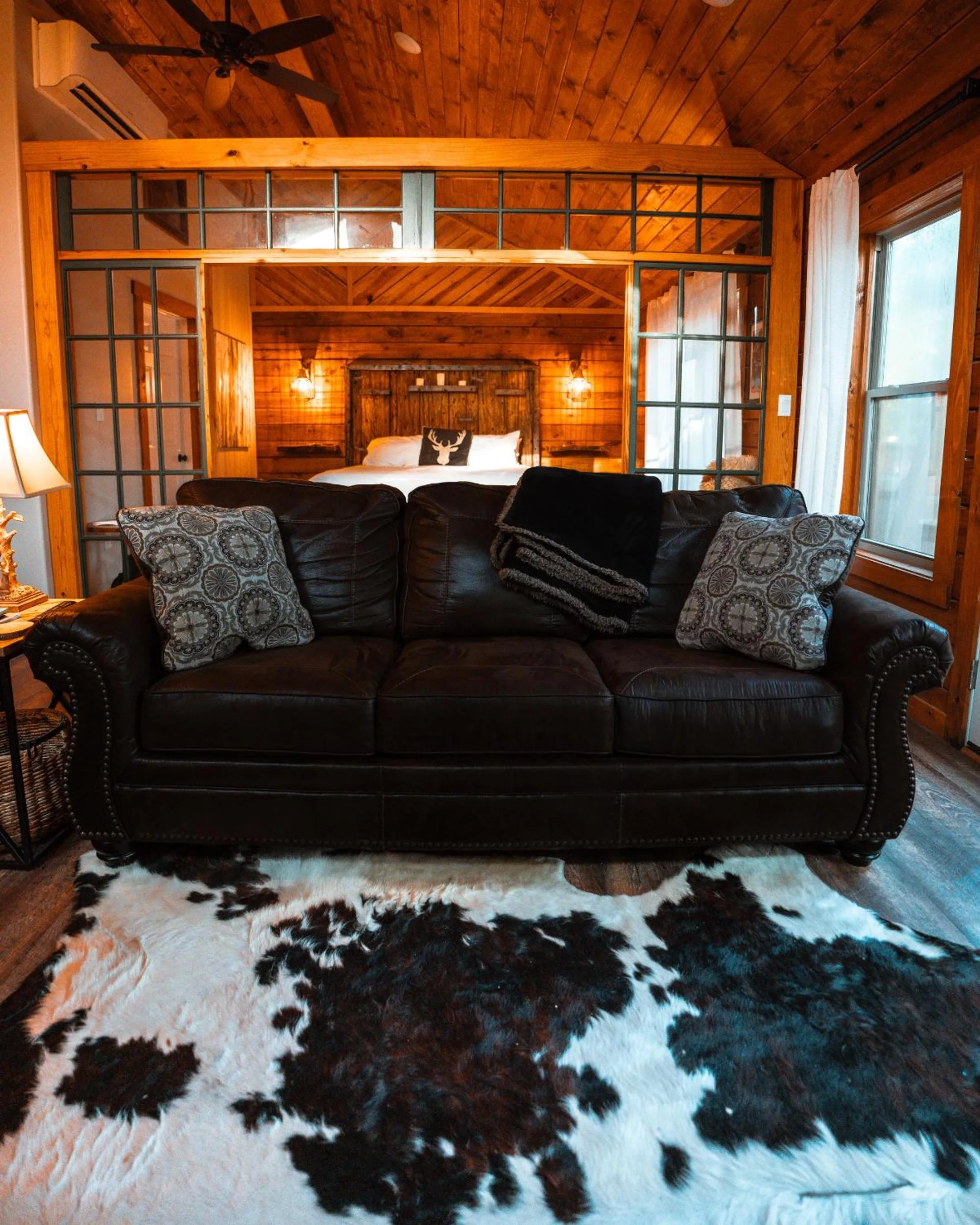 Bed in Starlight Haven Hot Springs