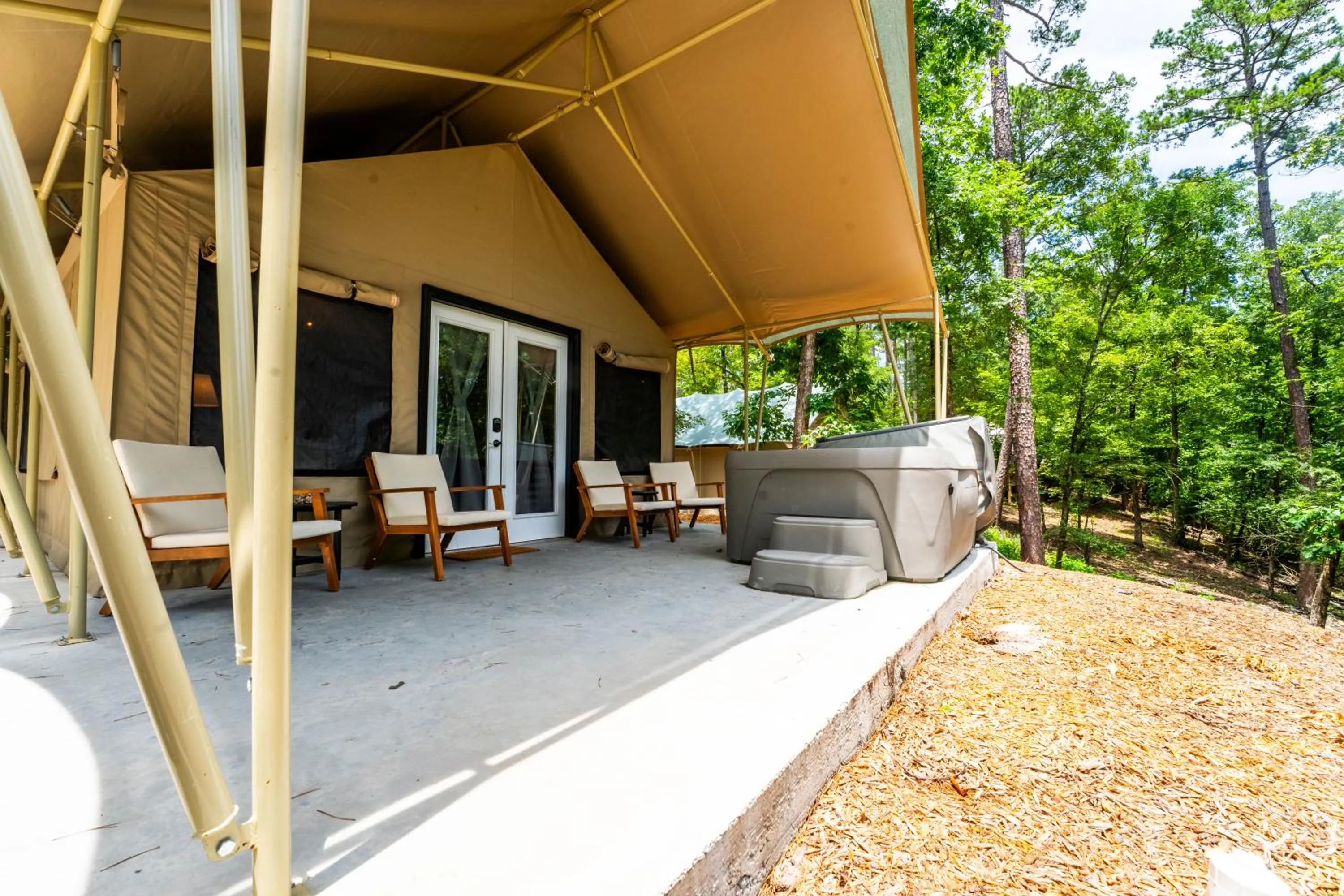 Patio in Starlight Haven Hot Springs