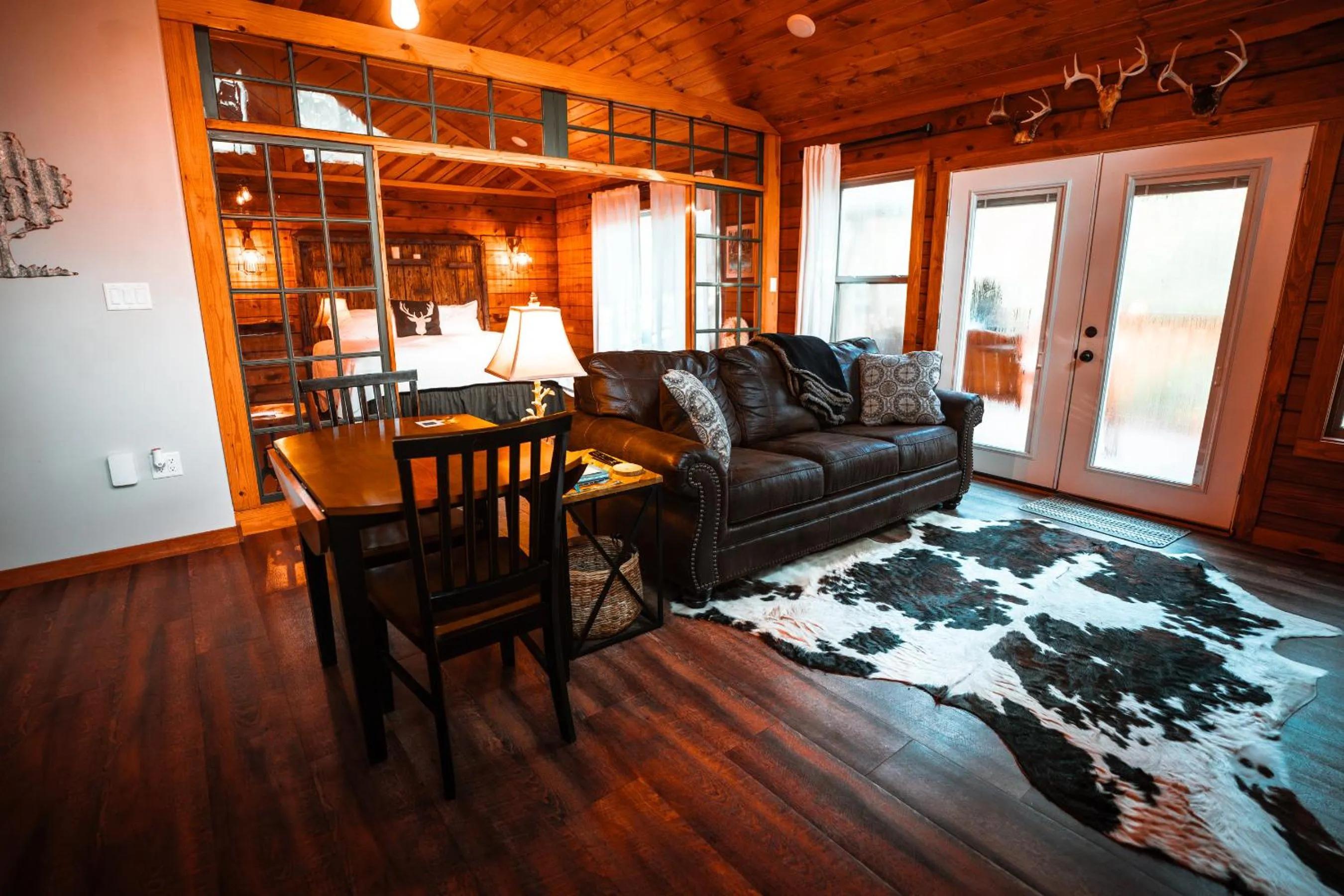 Bed in Starlight Haven Hot Springs