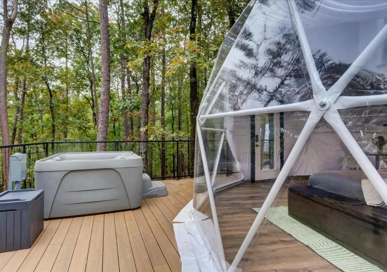 Patio in Starlight Haven Hot Springs