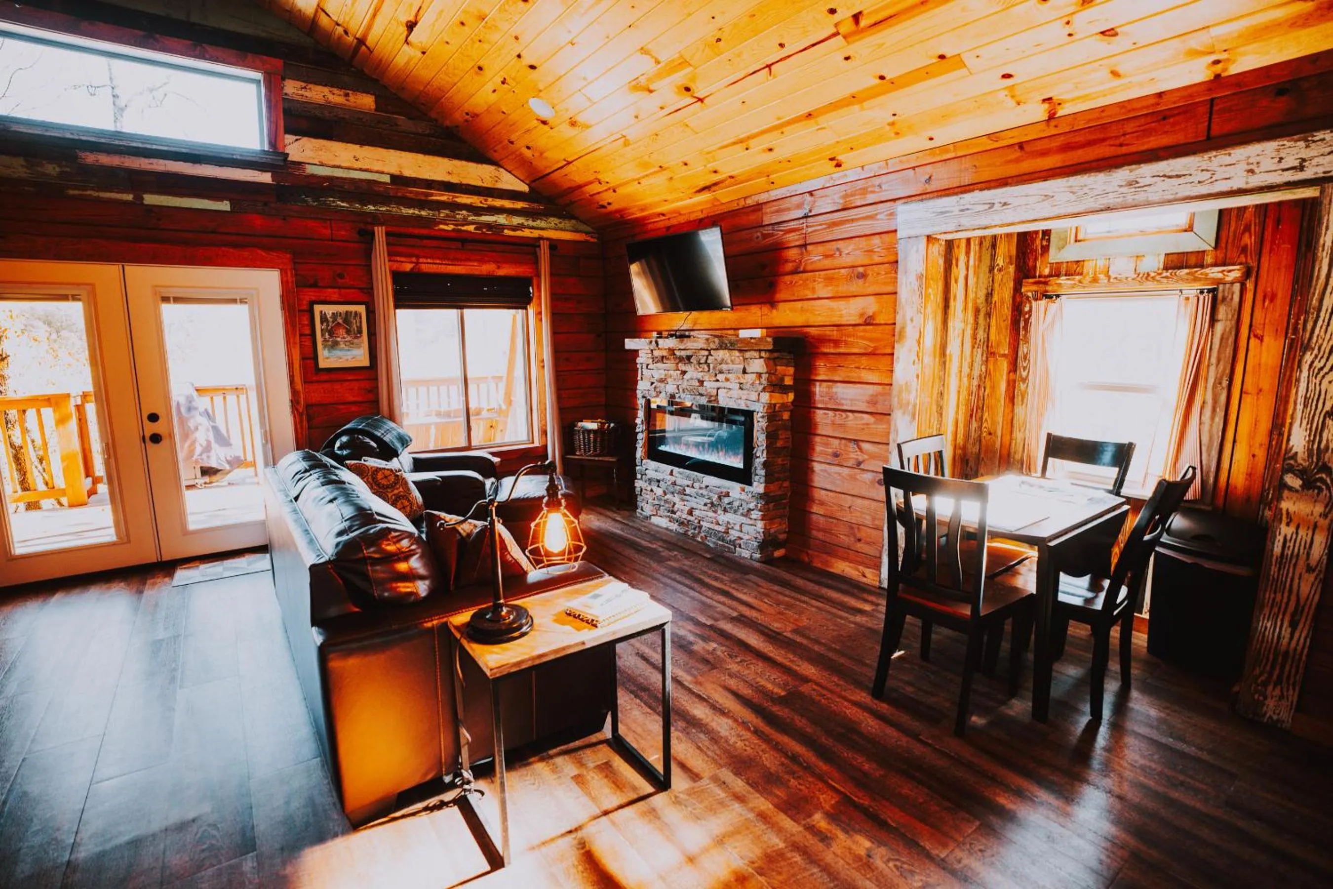 Living room in Starlight Haven Hot Springs