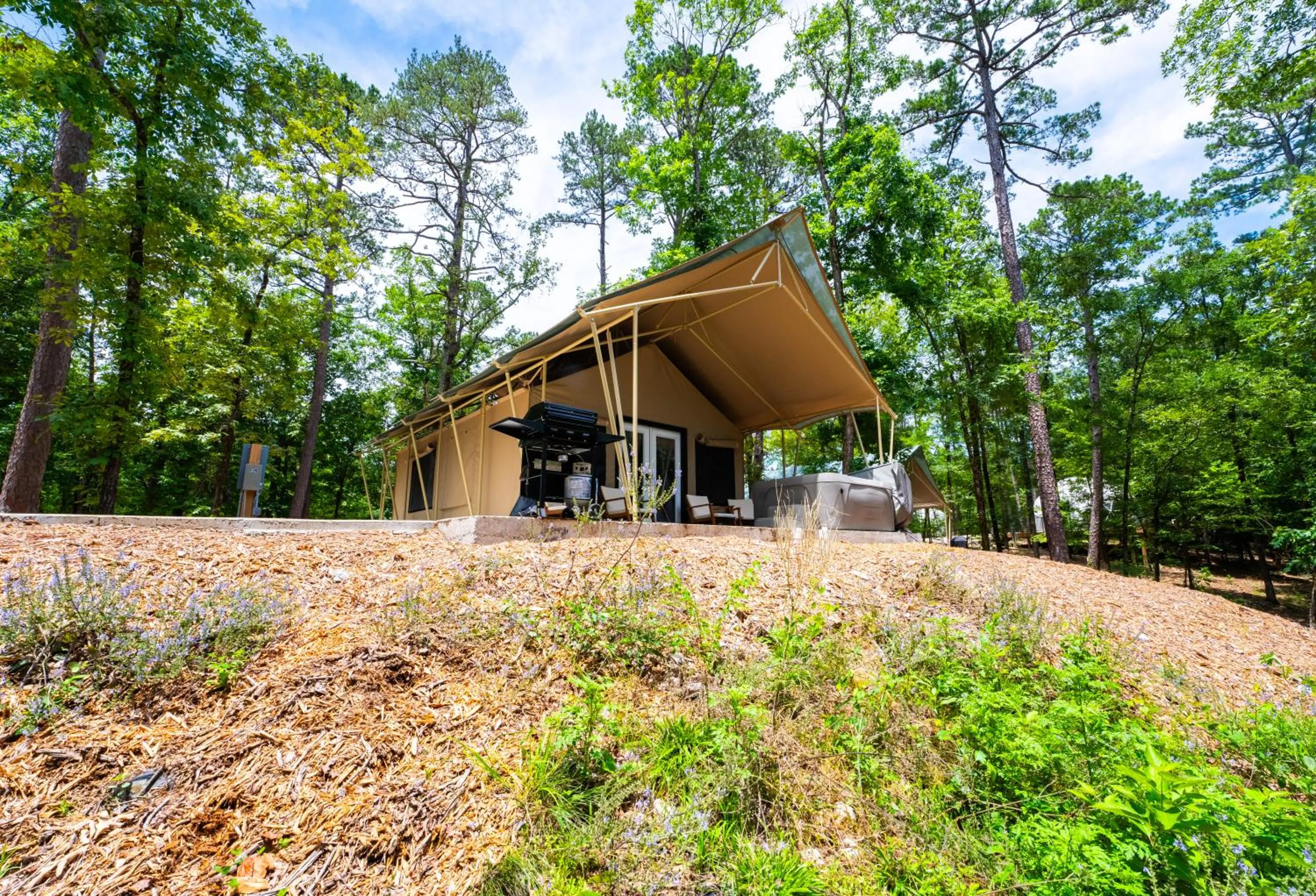 Patio in Starlight Haven Hot Springs