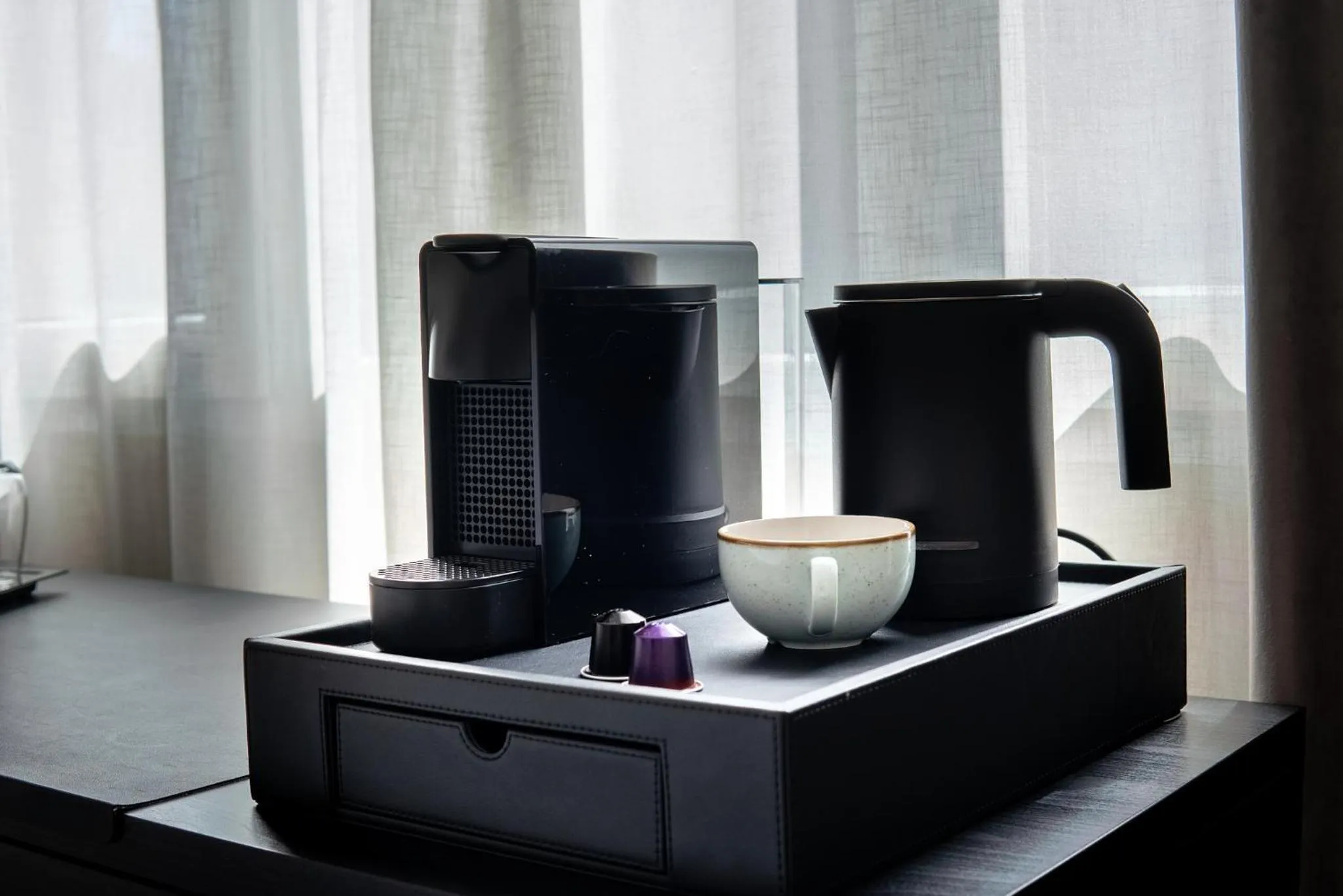 Coffee/tea facilities in Tres Torres Atiram Hotel