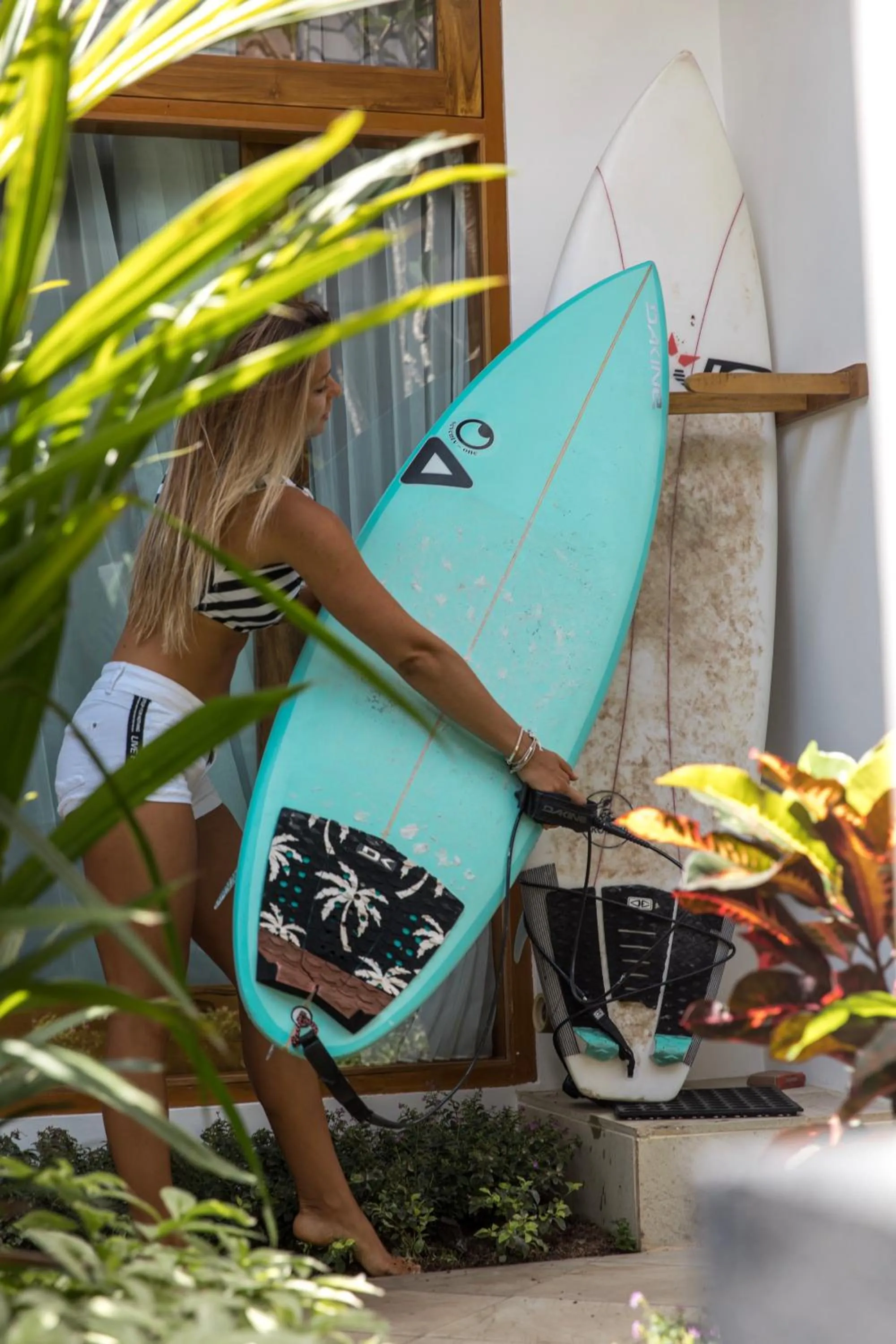 Garden view in Villa Casablanca Surf Keramas