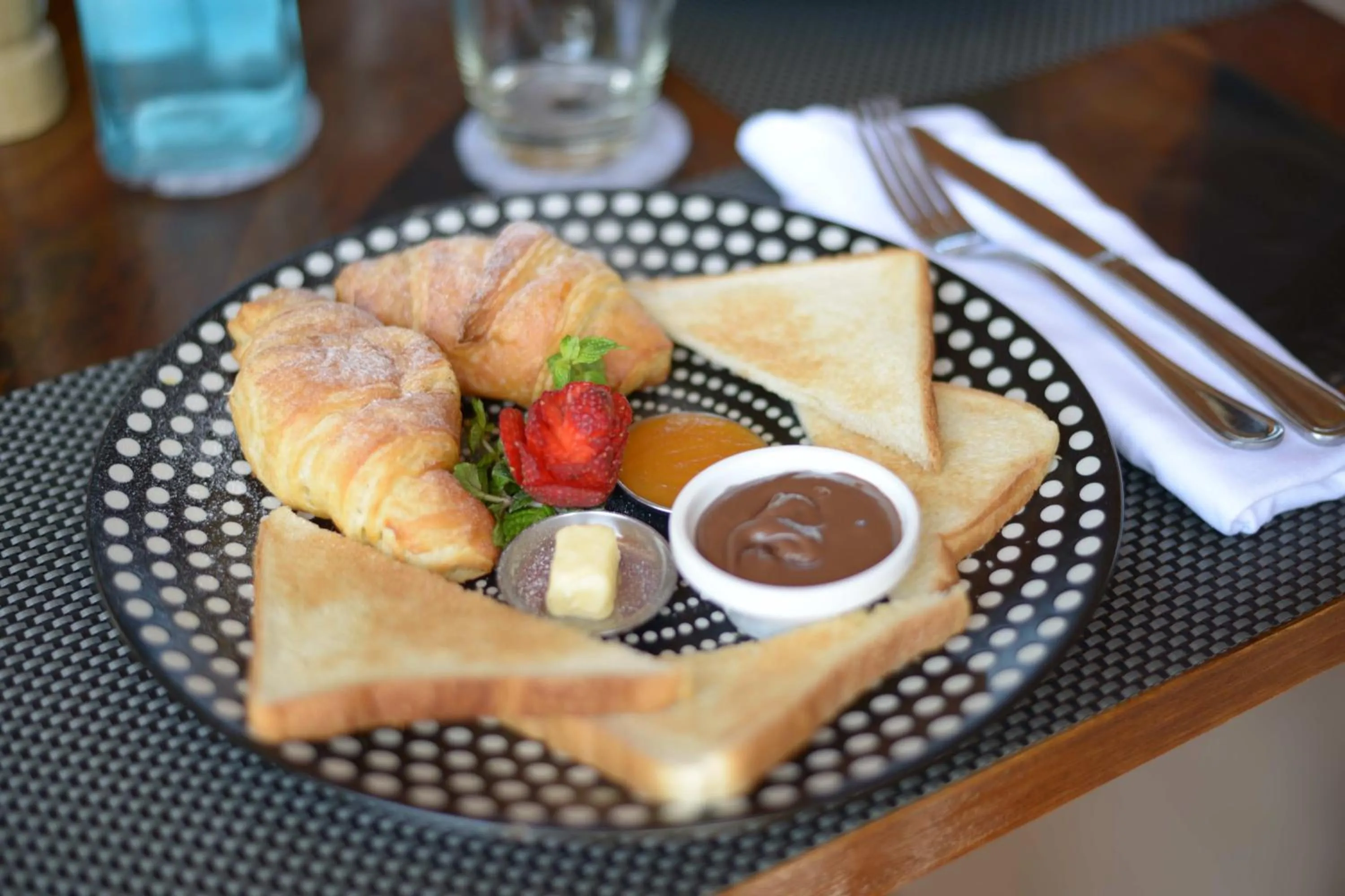 Continental breakfast in Villa Casablanca Surf Keramas