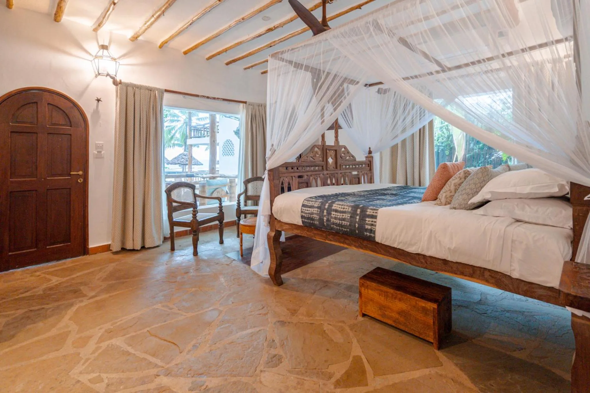 Bed in Waterlovers Beach Resort